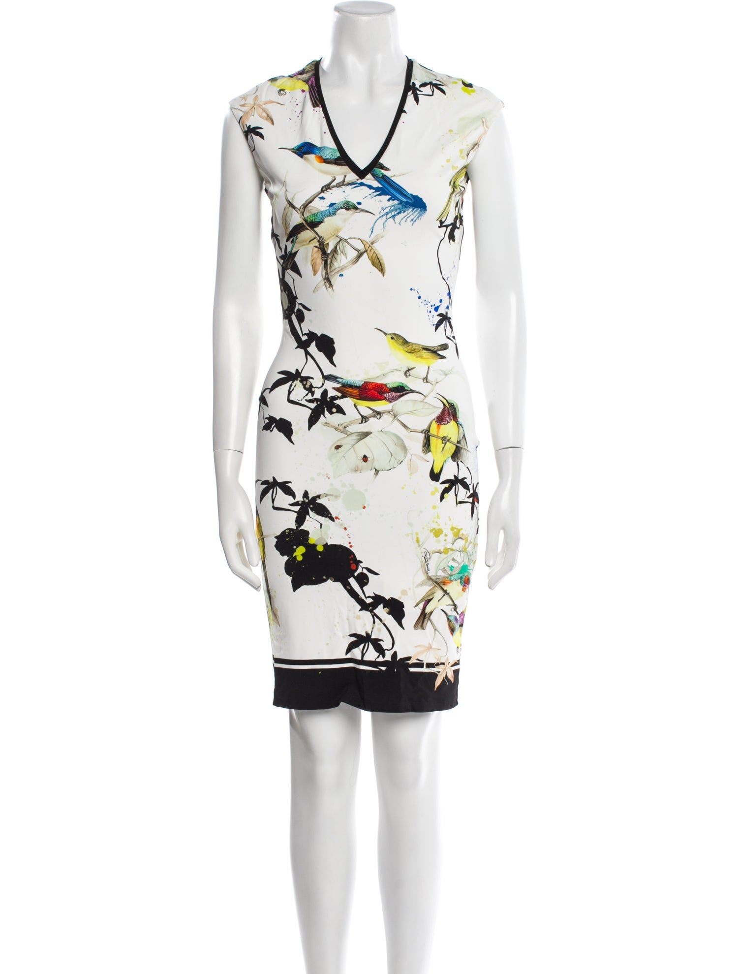 Roberto Cavalli Printed Knee-Length Dress