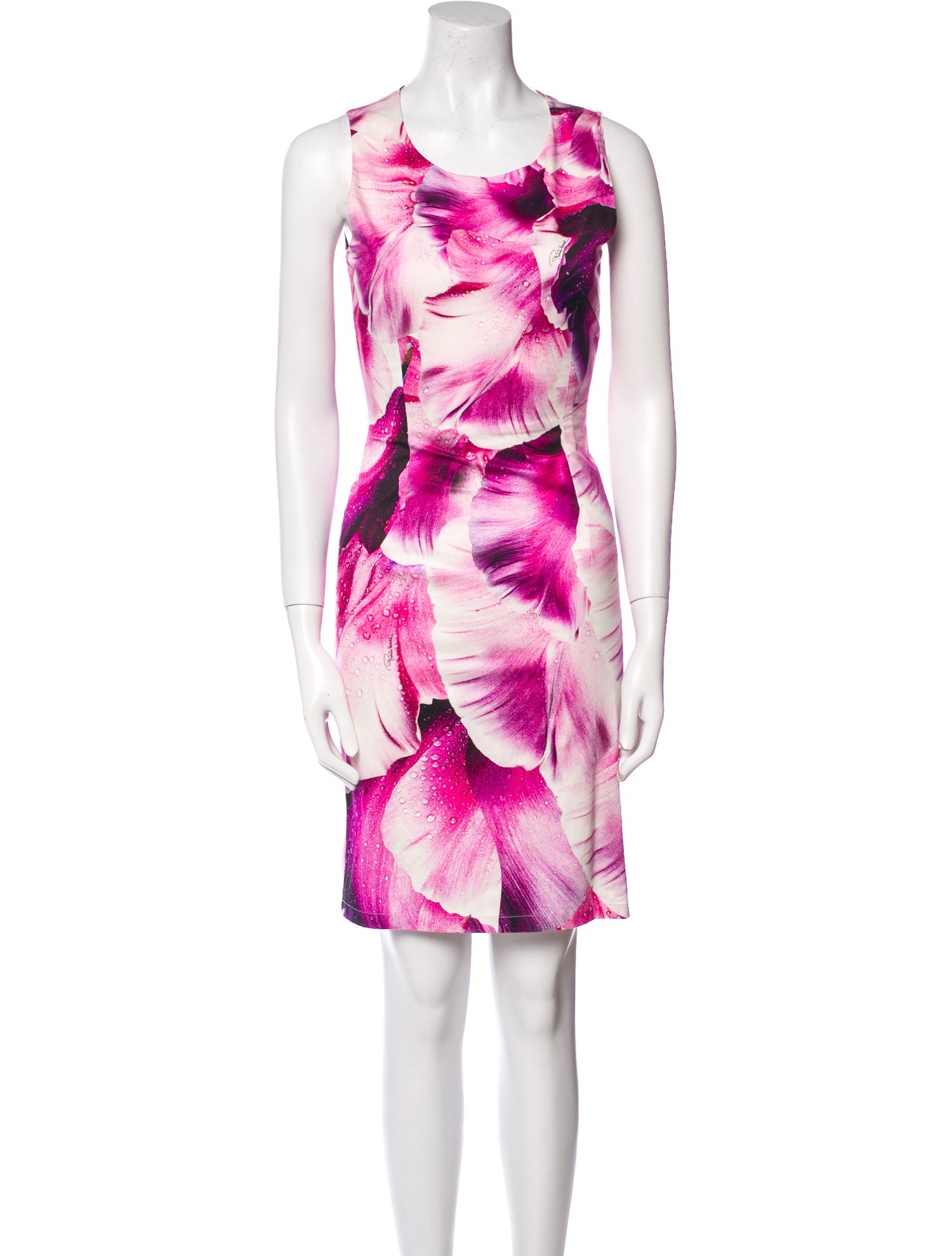 Roberto Cavalli Printed Knee-Length Dress