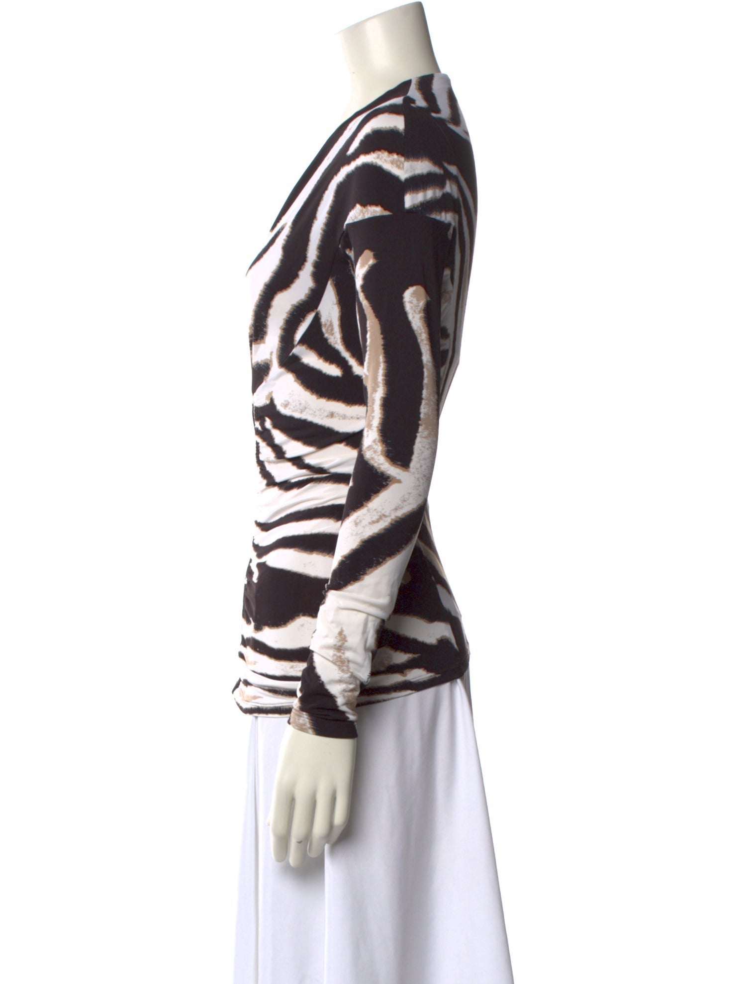 Roberto Cavalli Nylon Animal Print Top