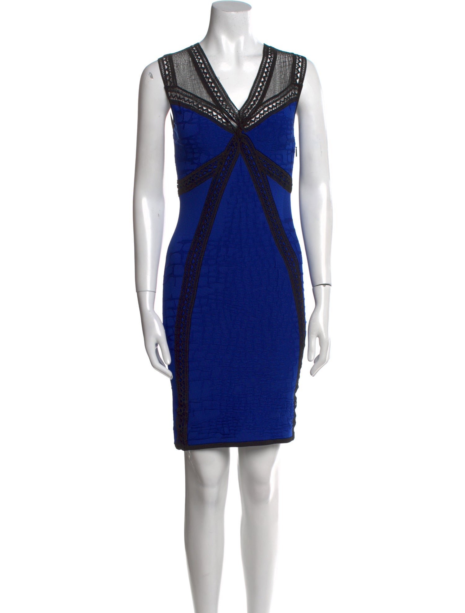 Roberto Cavalli Lace Pattern Mini Dress