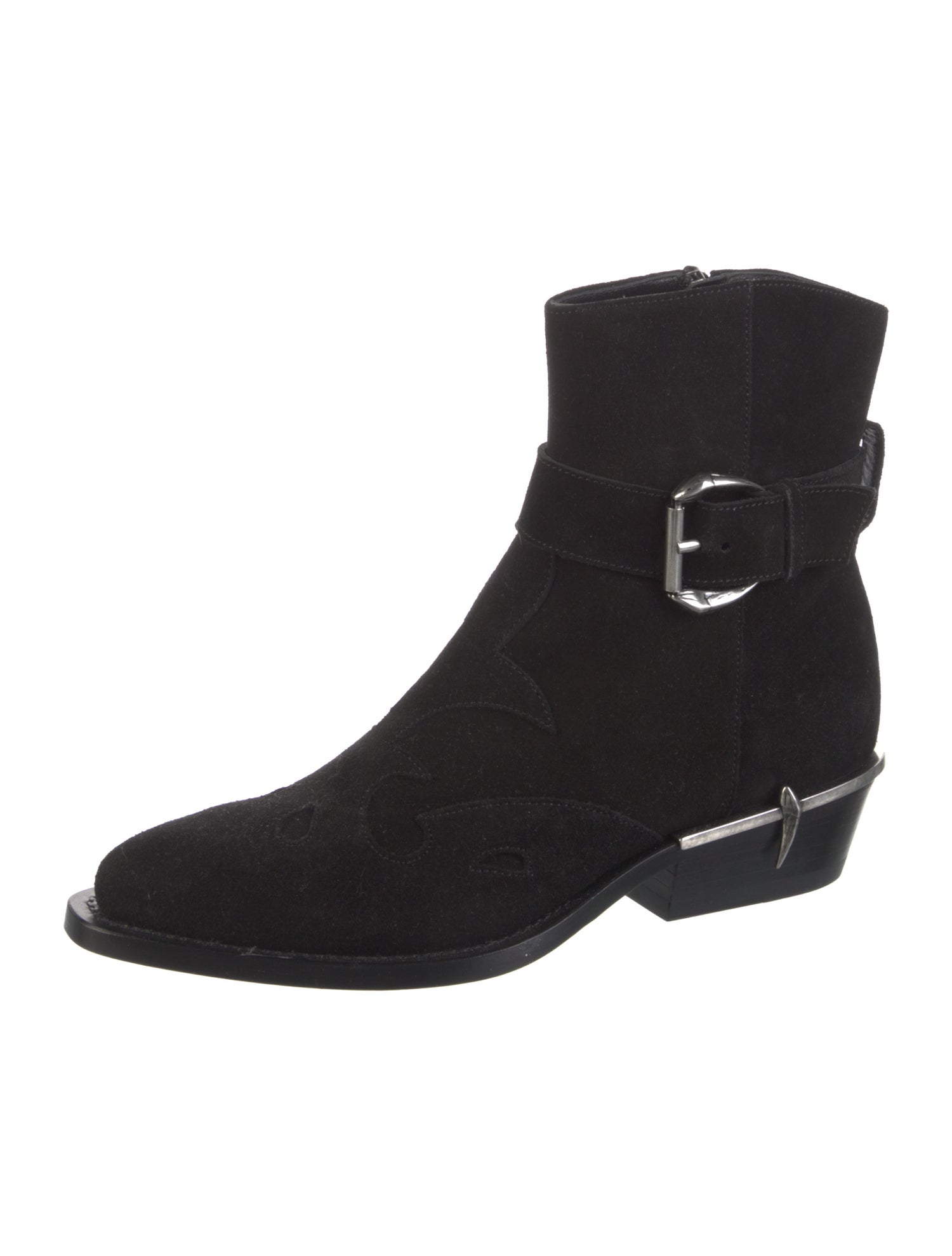 Roberto Cavalli Suede Moto Boots