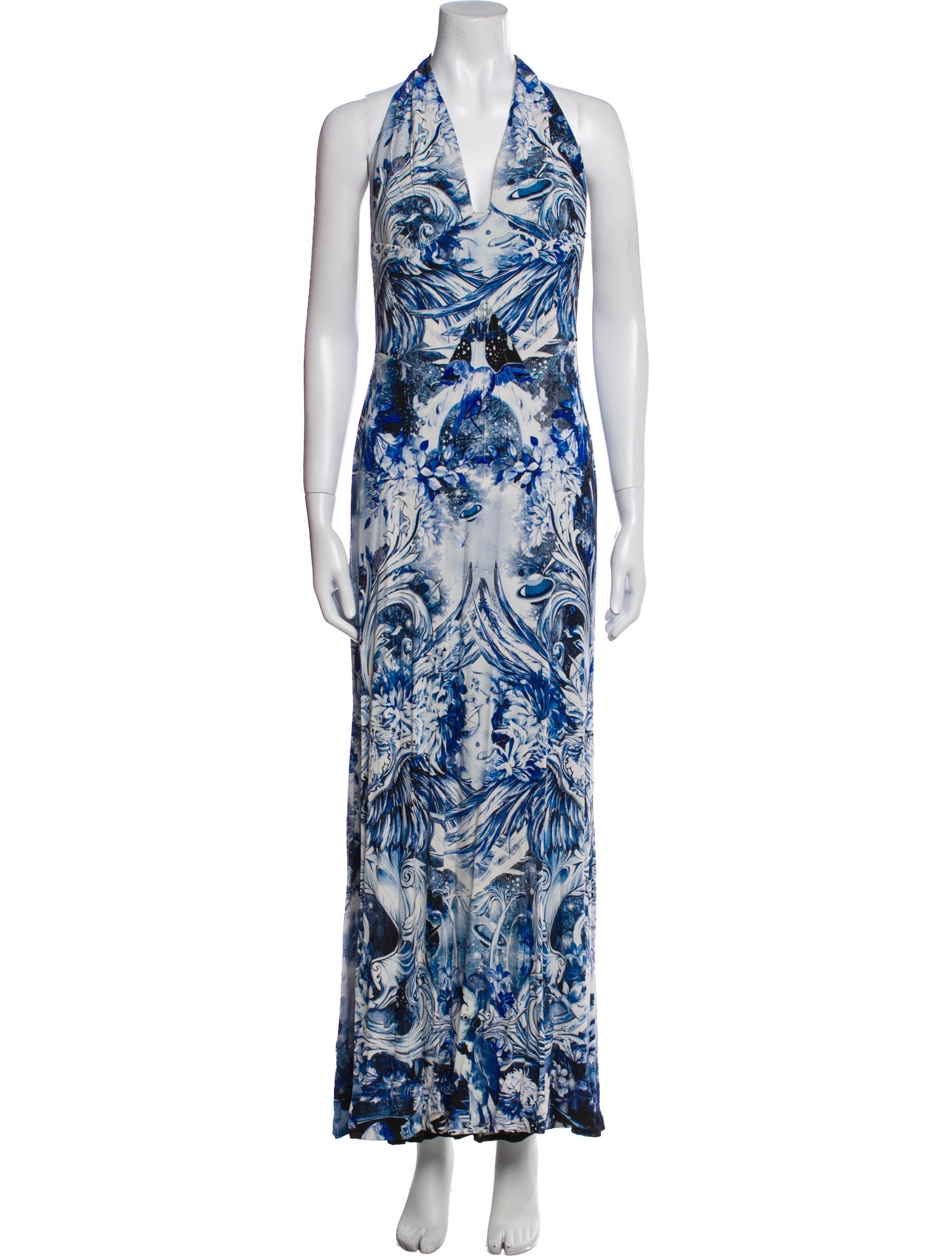Roberto Cavalli Printed Long Dress