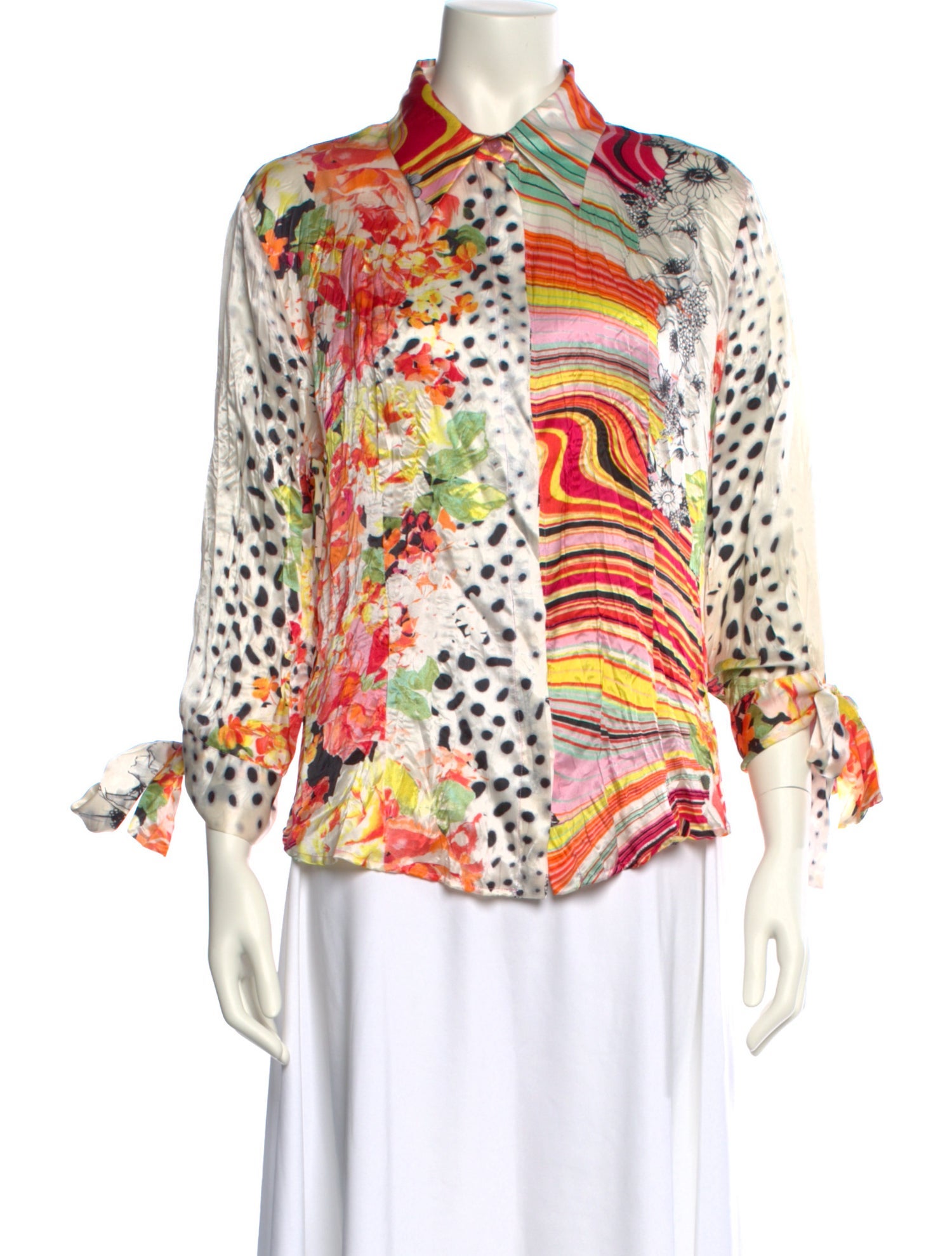 Just Cavalli Vintage 2004 Button-Up Top