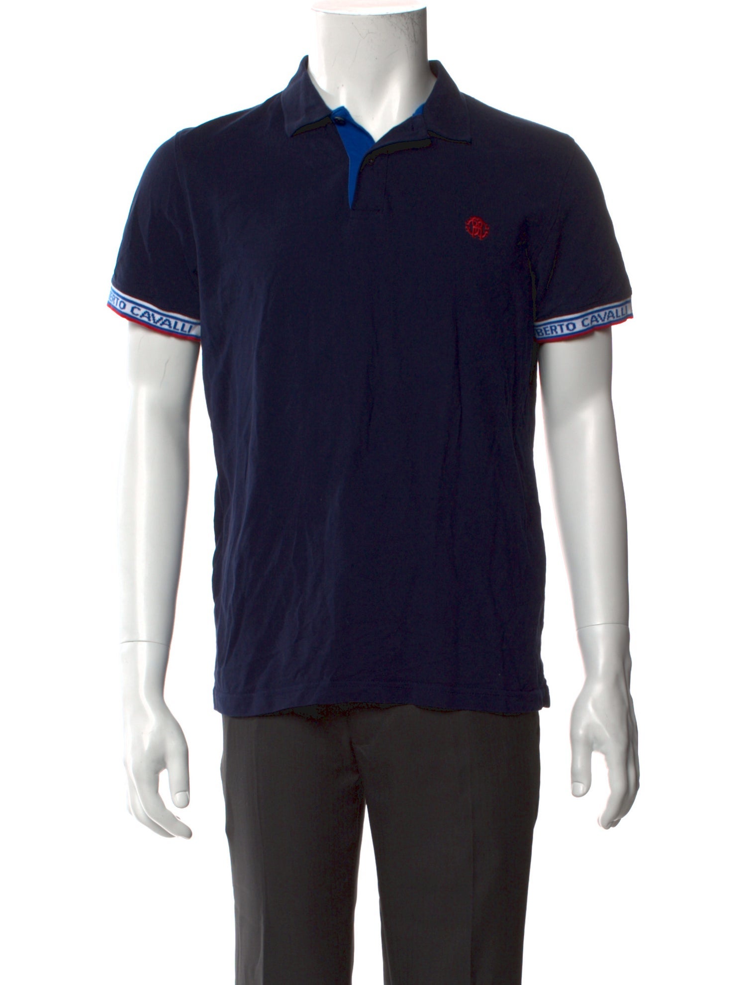 Roberto Cavalli Crew Neck Short Sleeve Polo Shirt