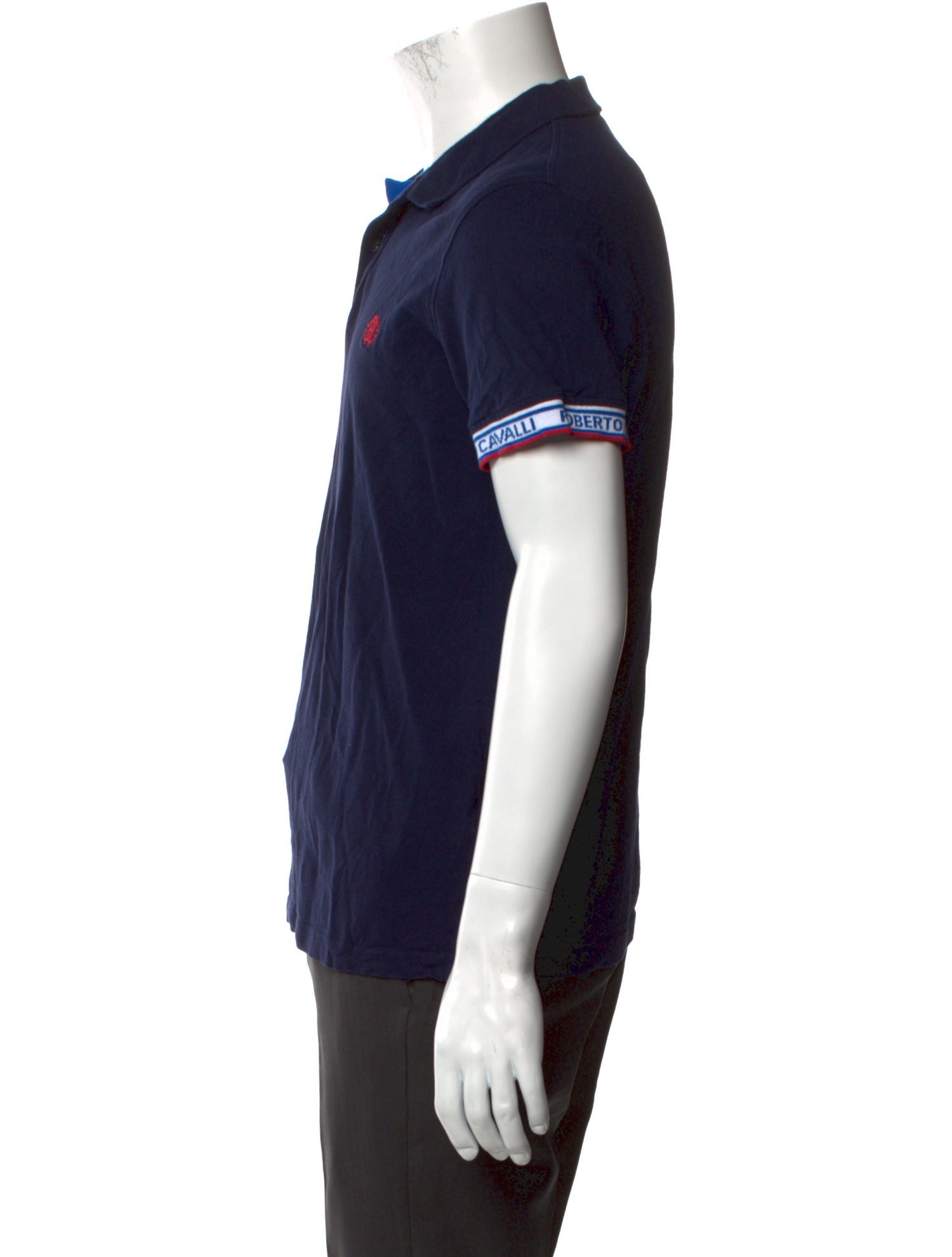Roberto Cavalli Crew Neck Short Sleeve Polo Shirt