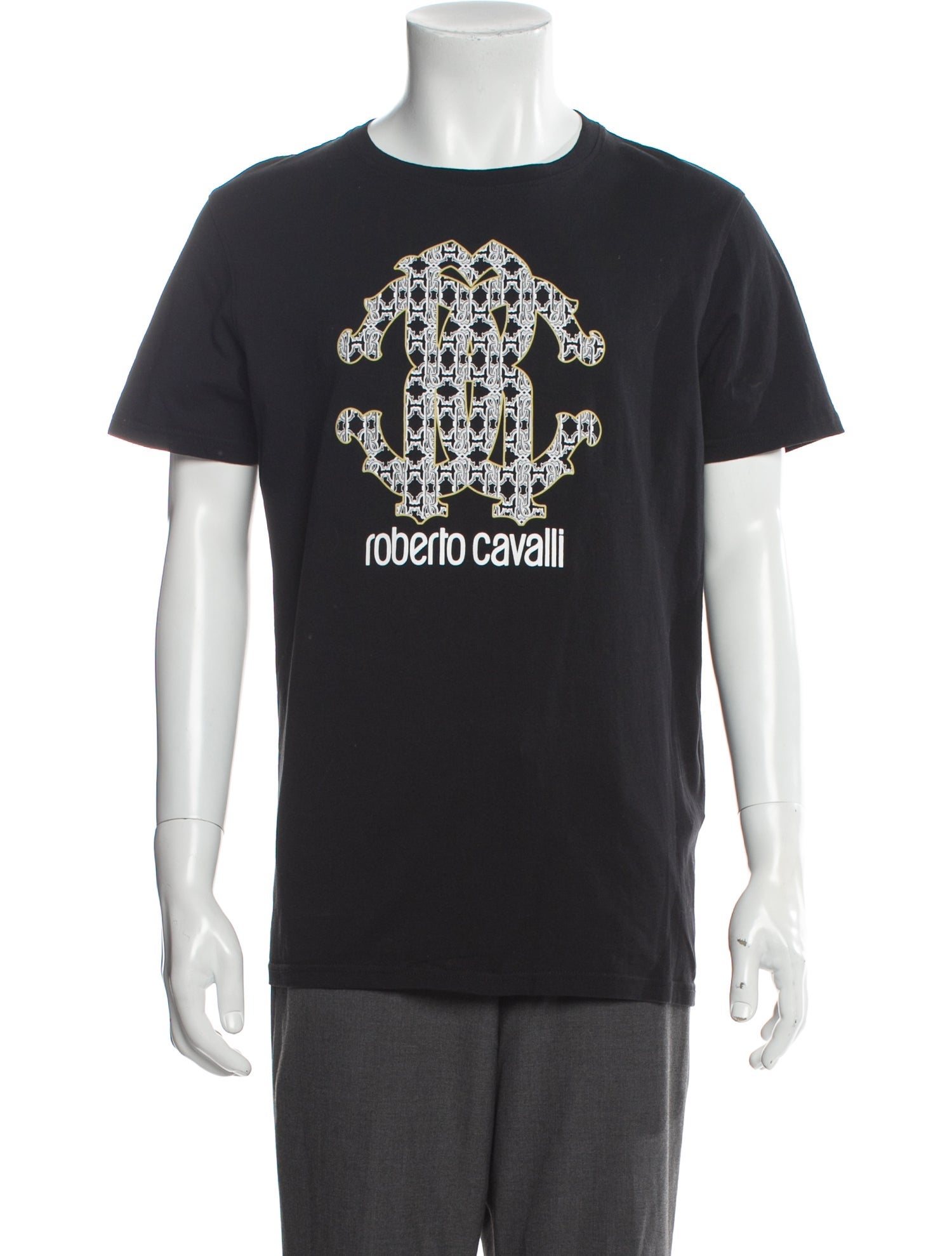Roberto Cavalli Graphic Print Crew Neck T-Shirt