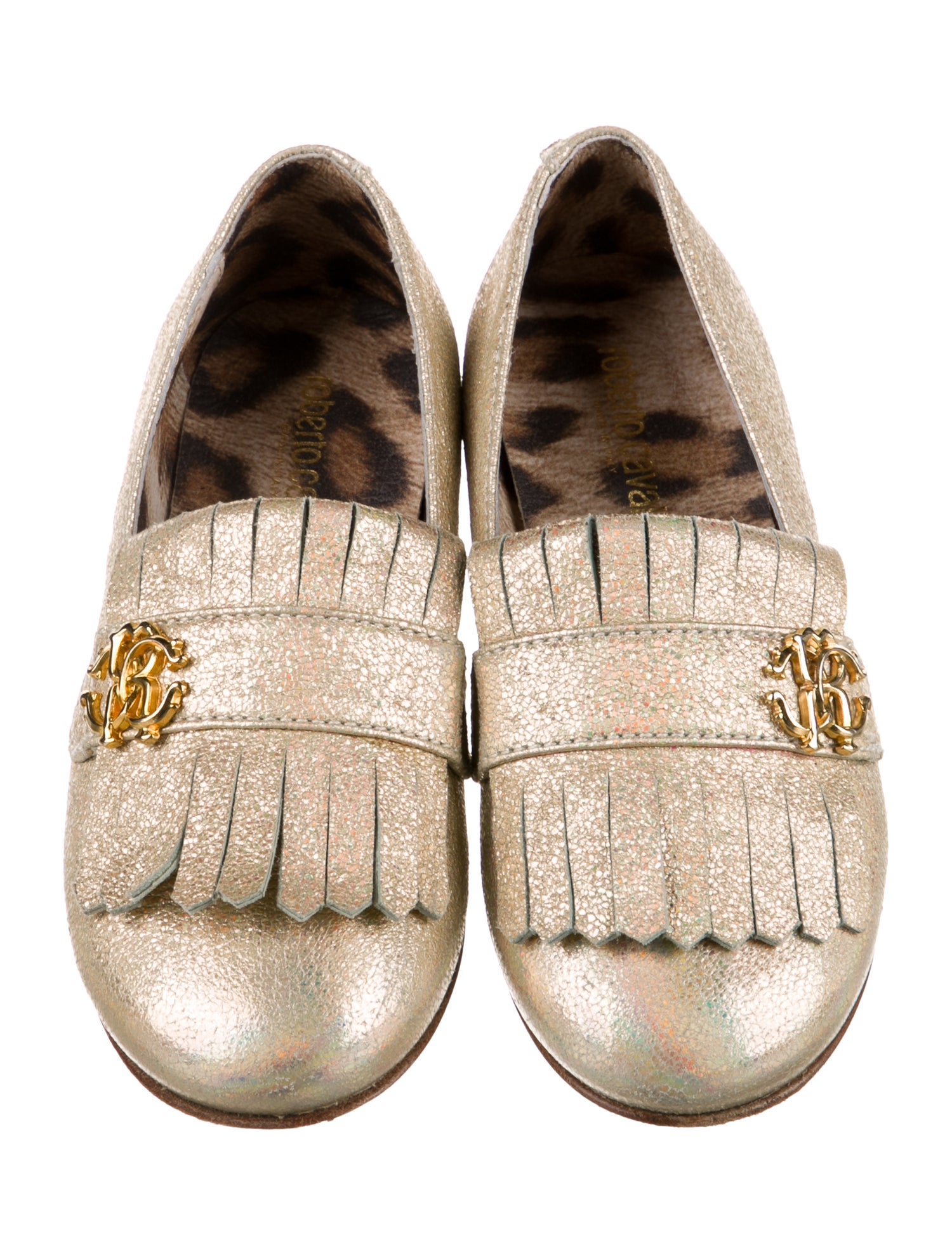 Roberto Cavalli Glitter Ballet Flats