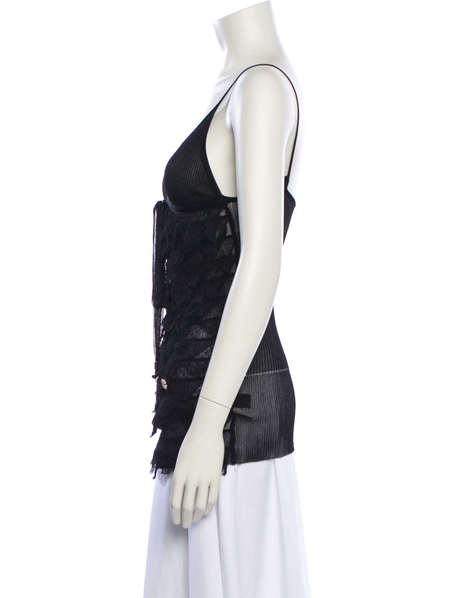 Roberto Cavalli V-Neck Sleeveless Top
