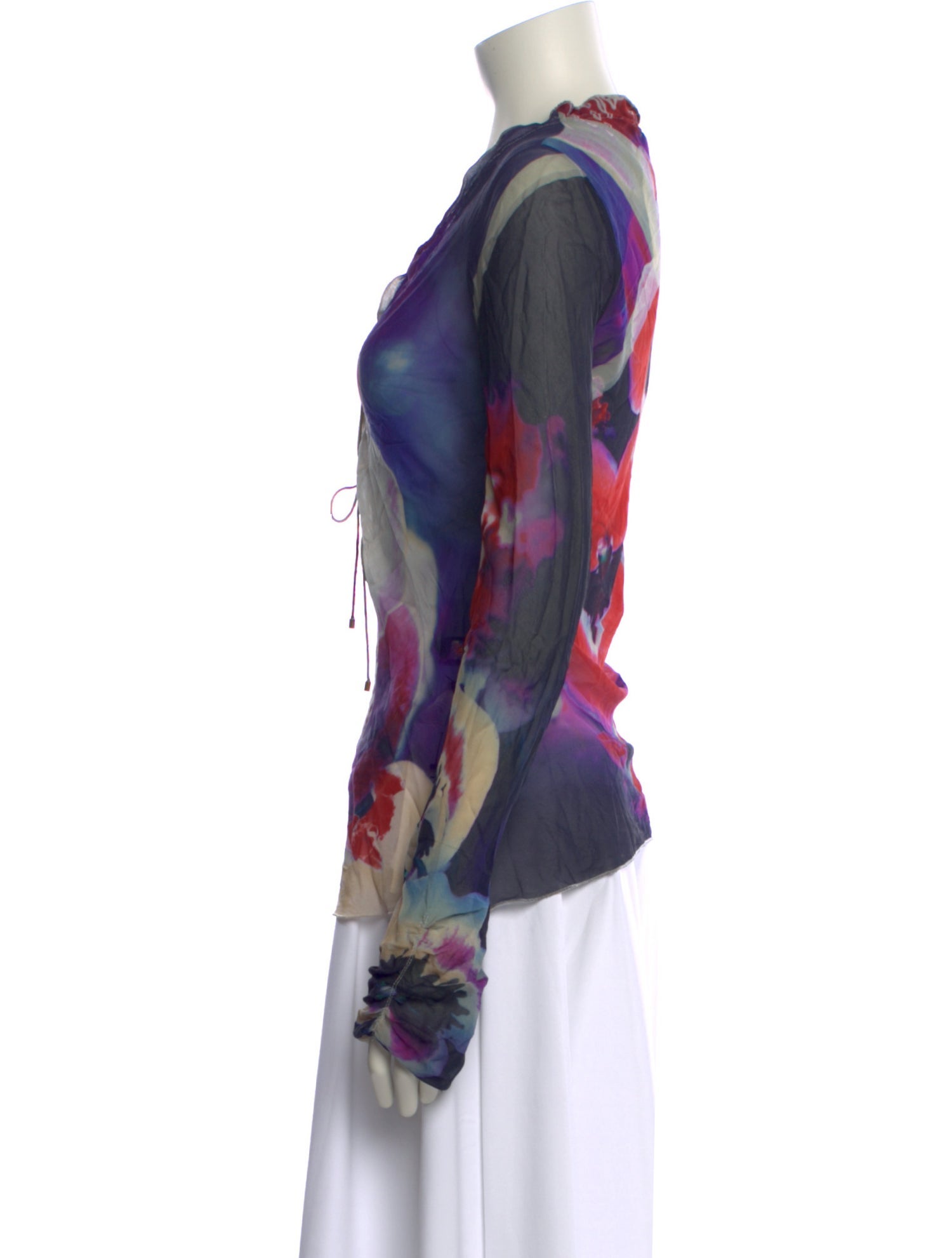 Roberto Cavalli Silk Printed Blouse