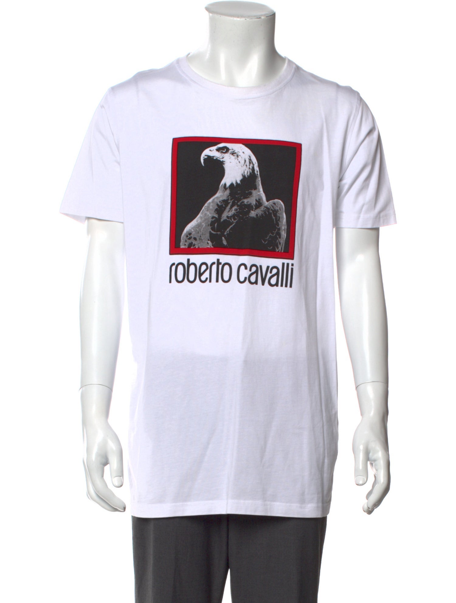 Roberto Cavalli Graphic Print Crew Neck T-Shirt