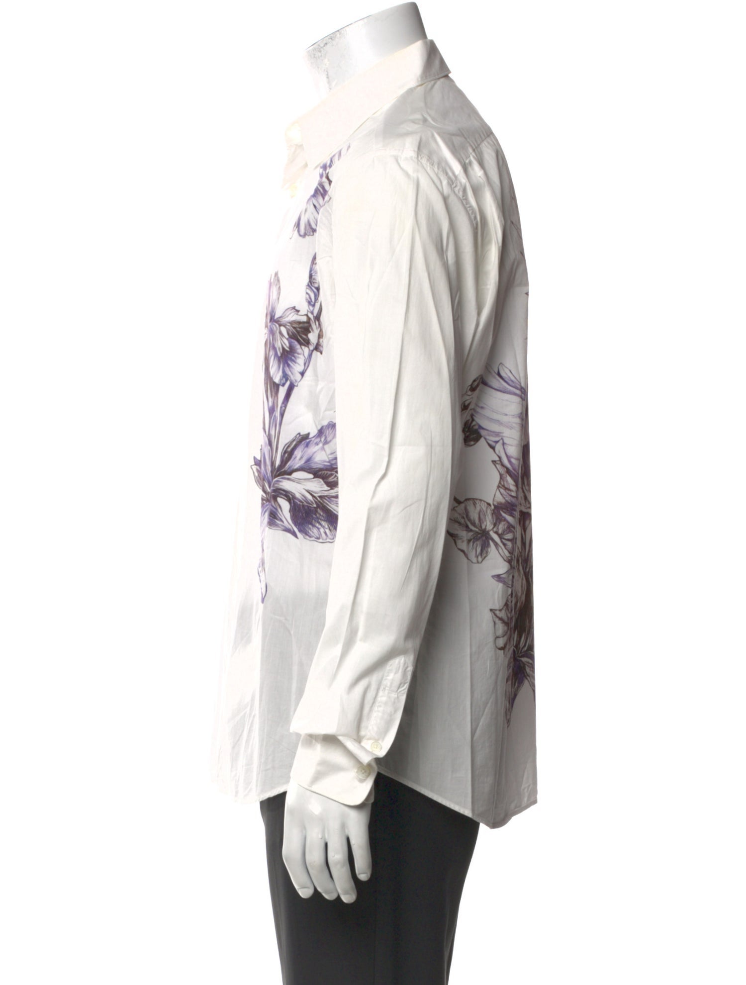 Roberto Cavalli Floral Print Long Sleeve Shirt