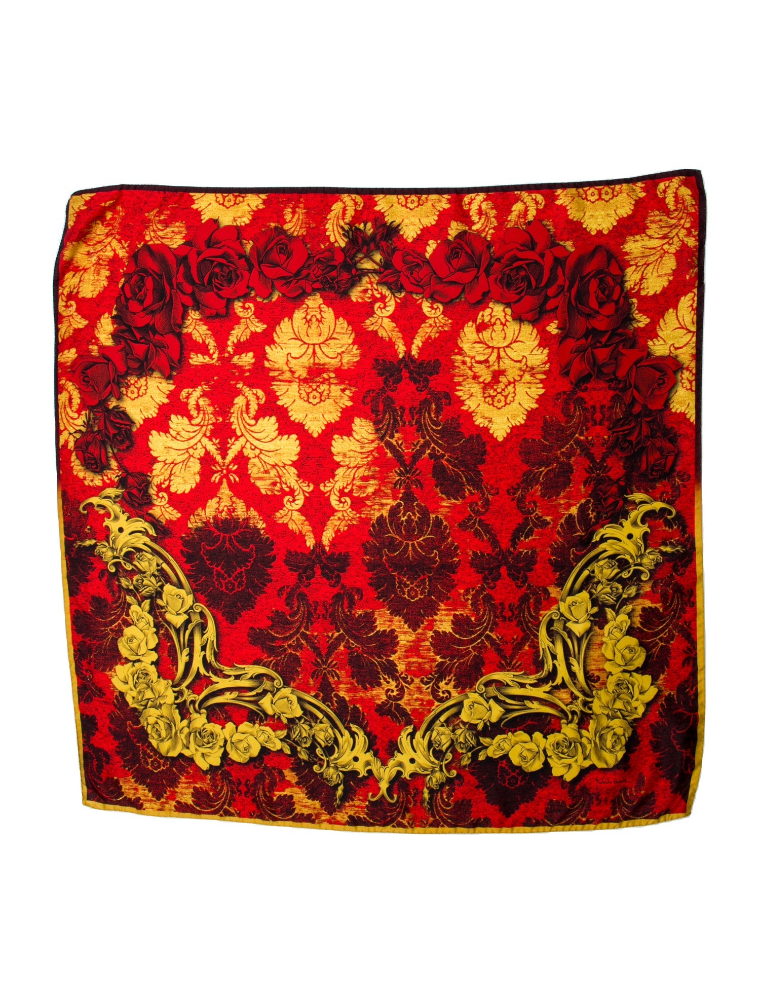 Roberto Cavalli Silk Printed Scarf