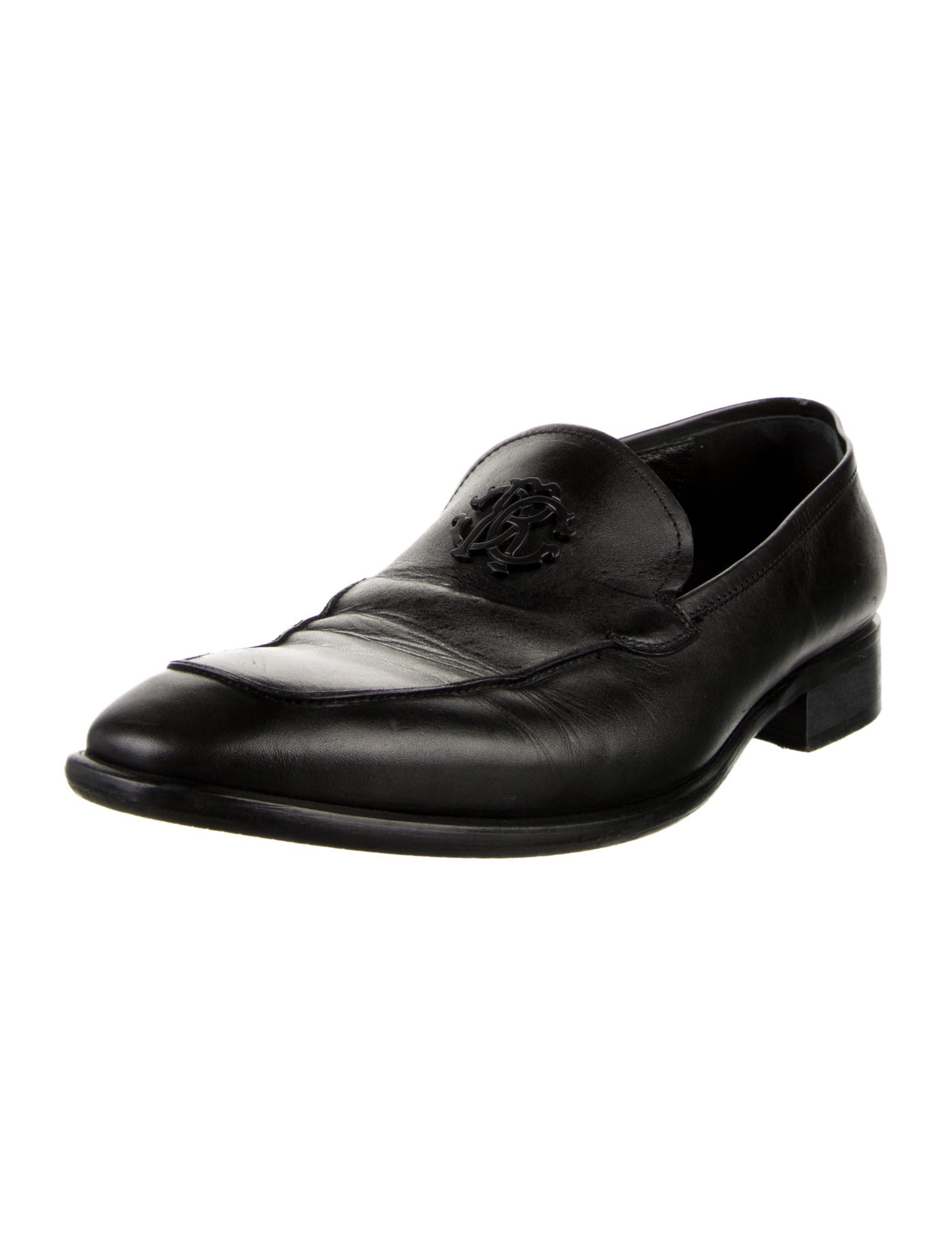 Roberto Cavalli Leather Dress Loafers