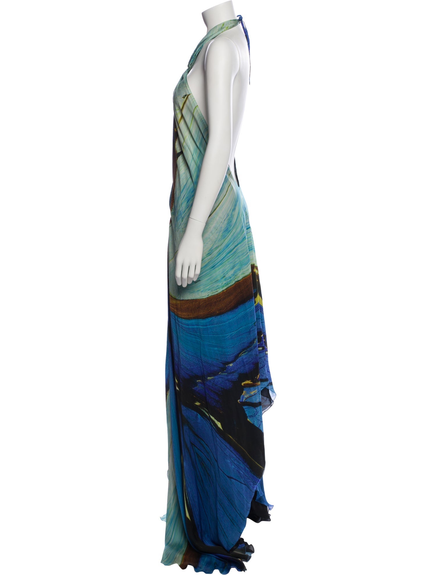 Roberto Cavalli Printed Long Dress