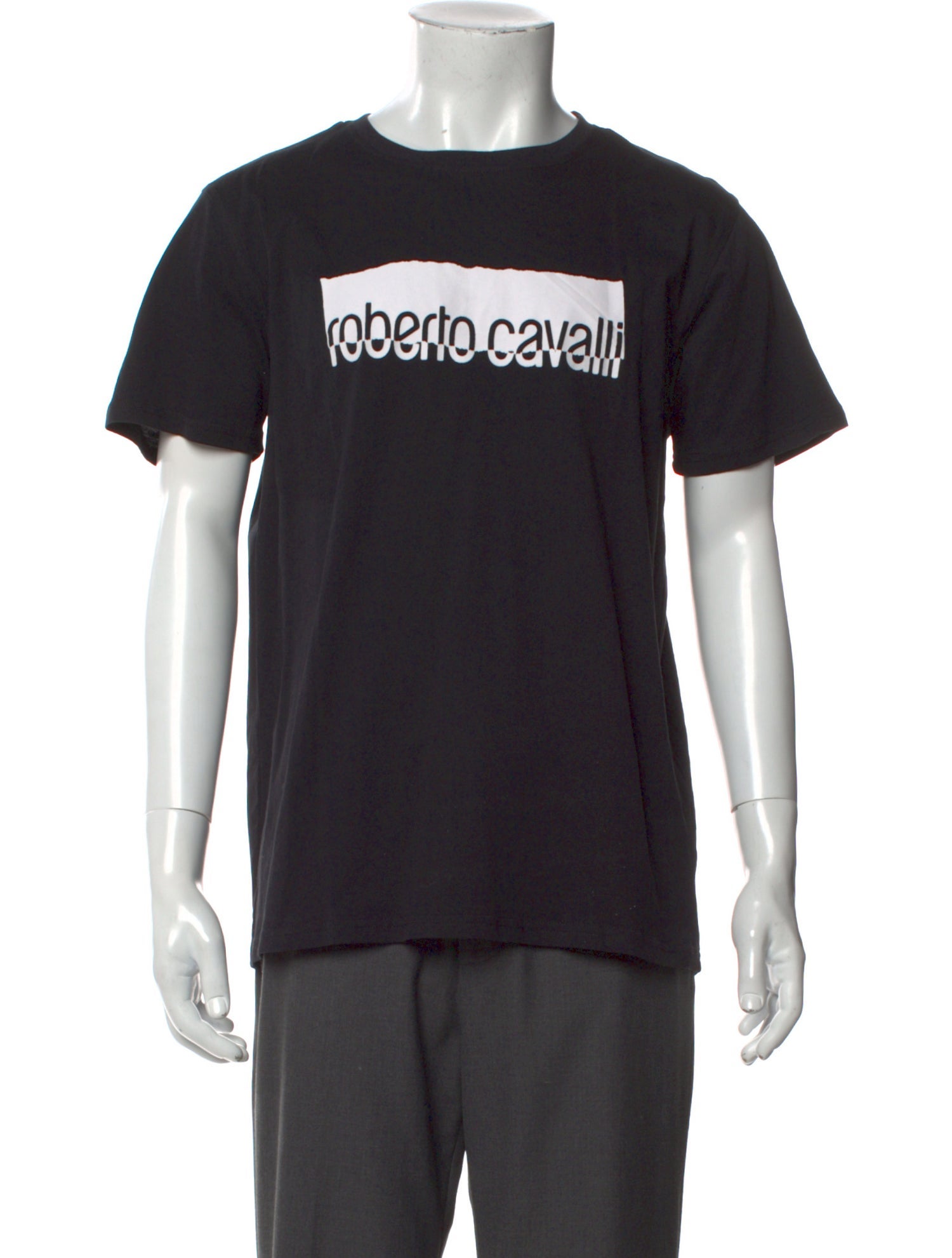 Roberto Cavalli Graphic Print Crew Neck T-Shirt
