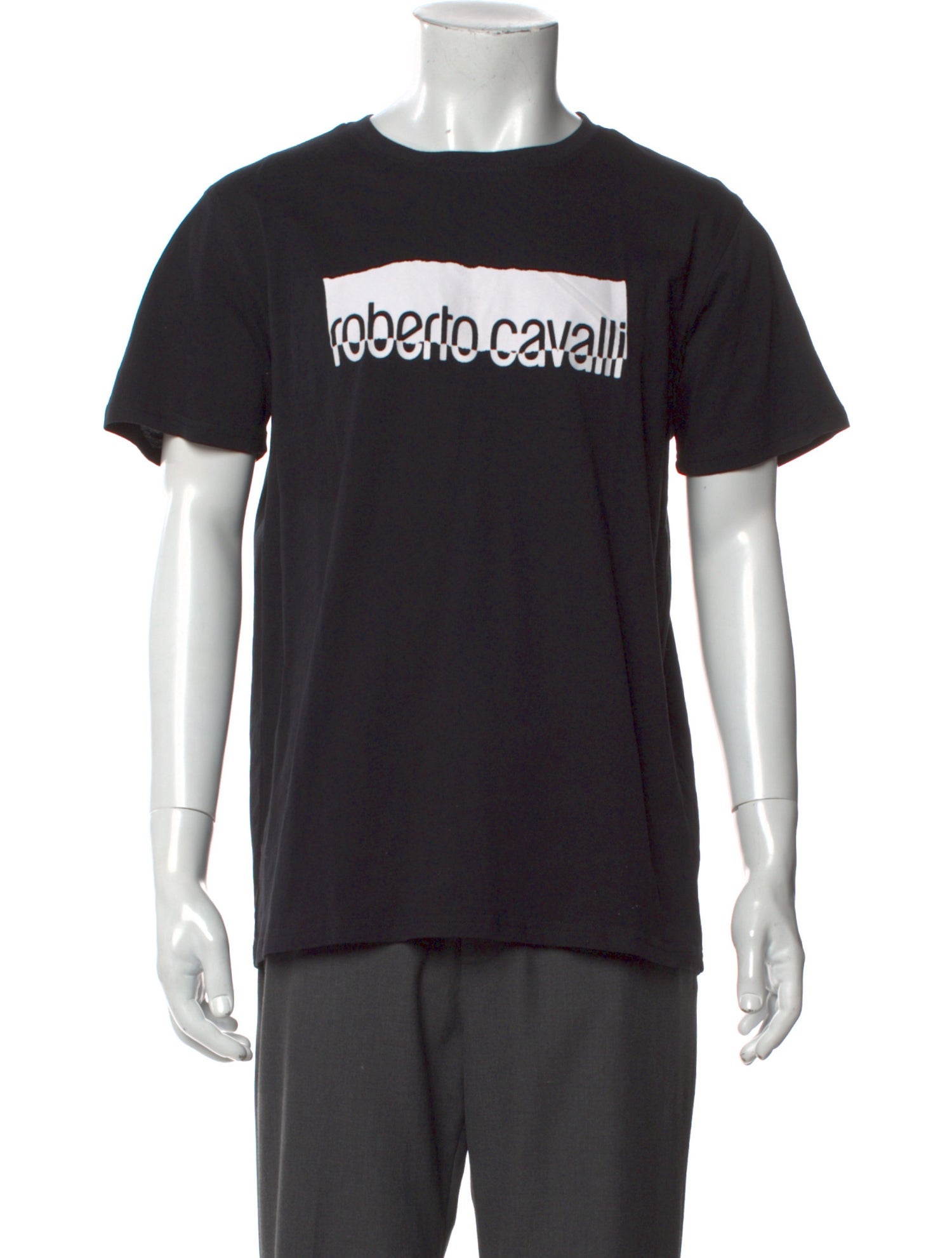 Roberto Cavalli Graphic Print Crew Neck T-Shirt