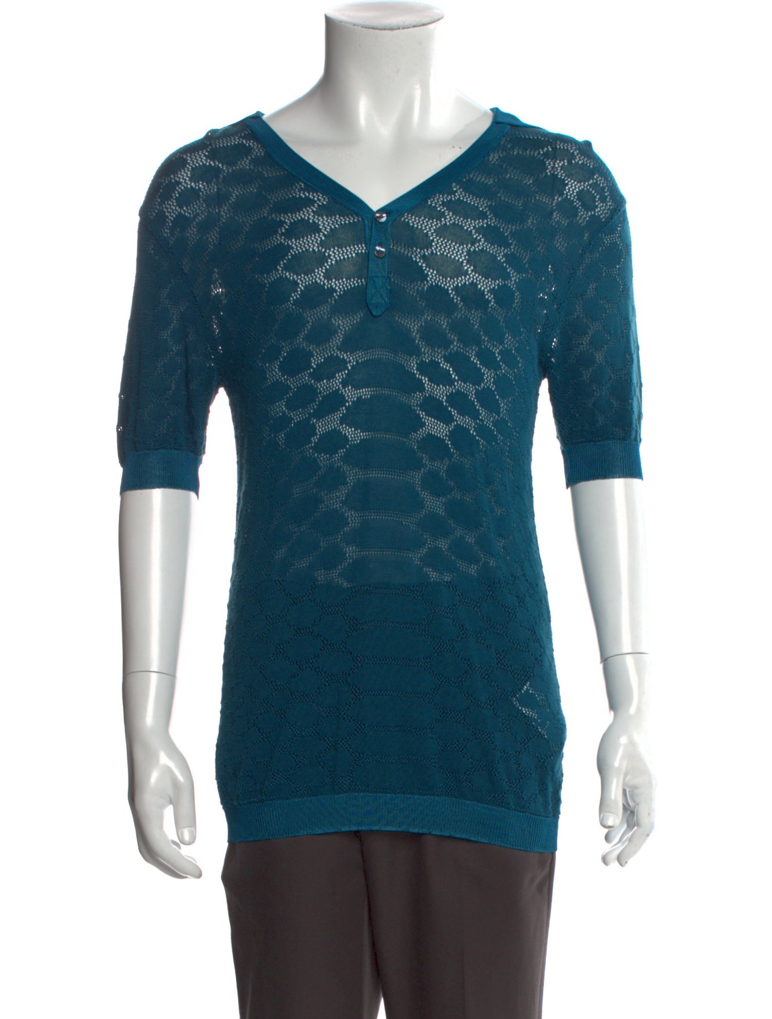 Roberto Cavalli V-Neck Three-Quarter Sleeve Cardigan w/ Tags