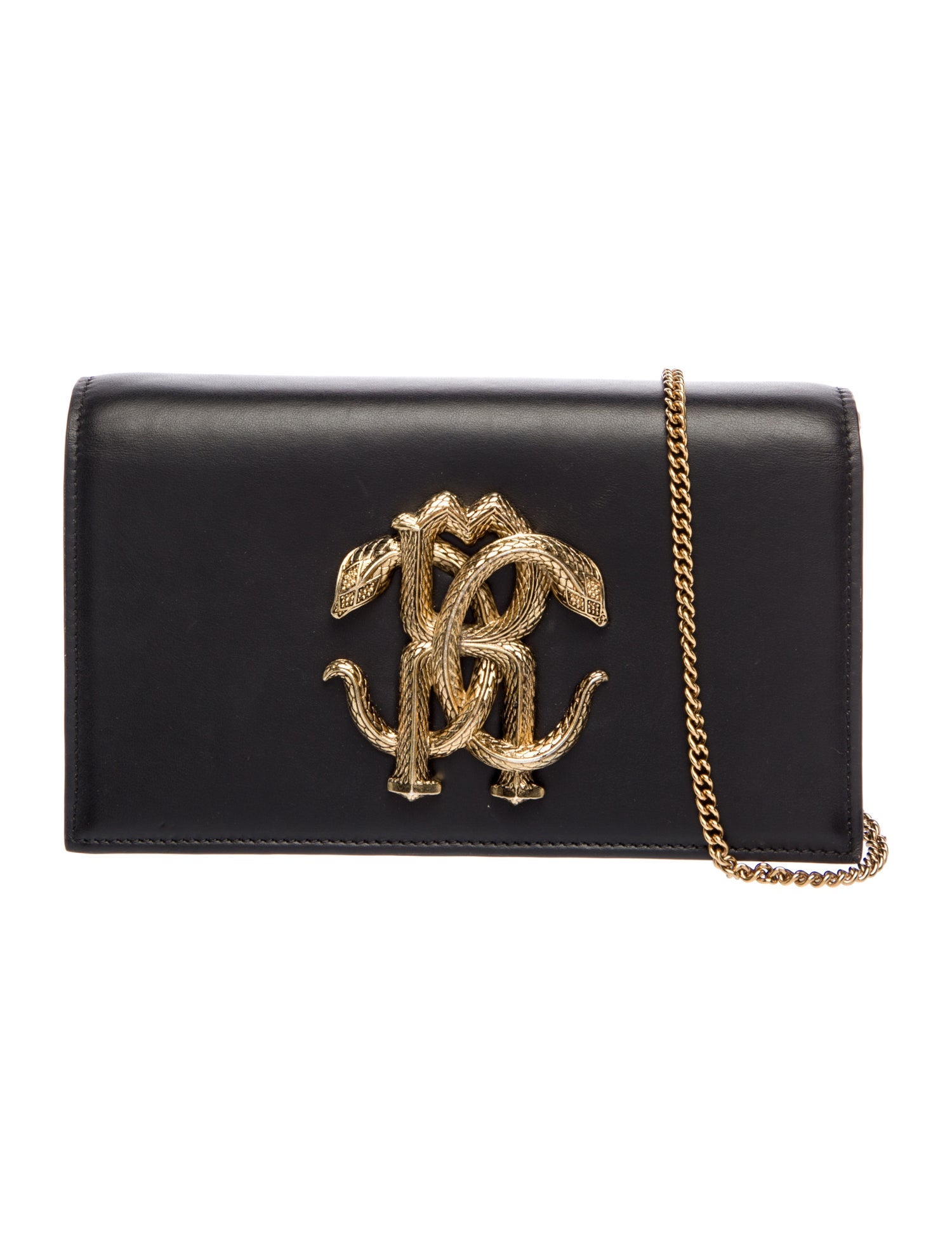 Roberto Cavalli Leather Evening Bag