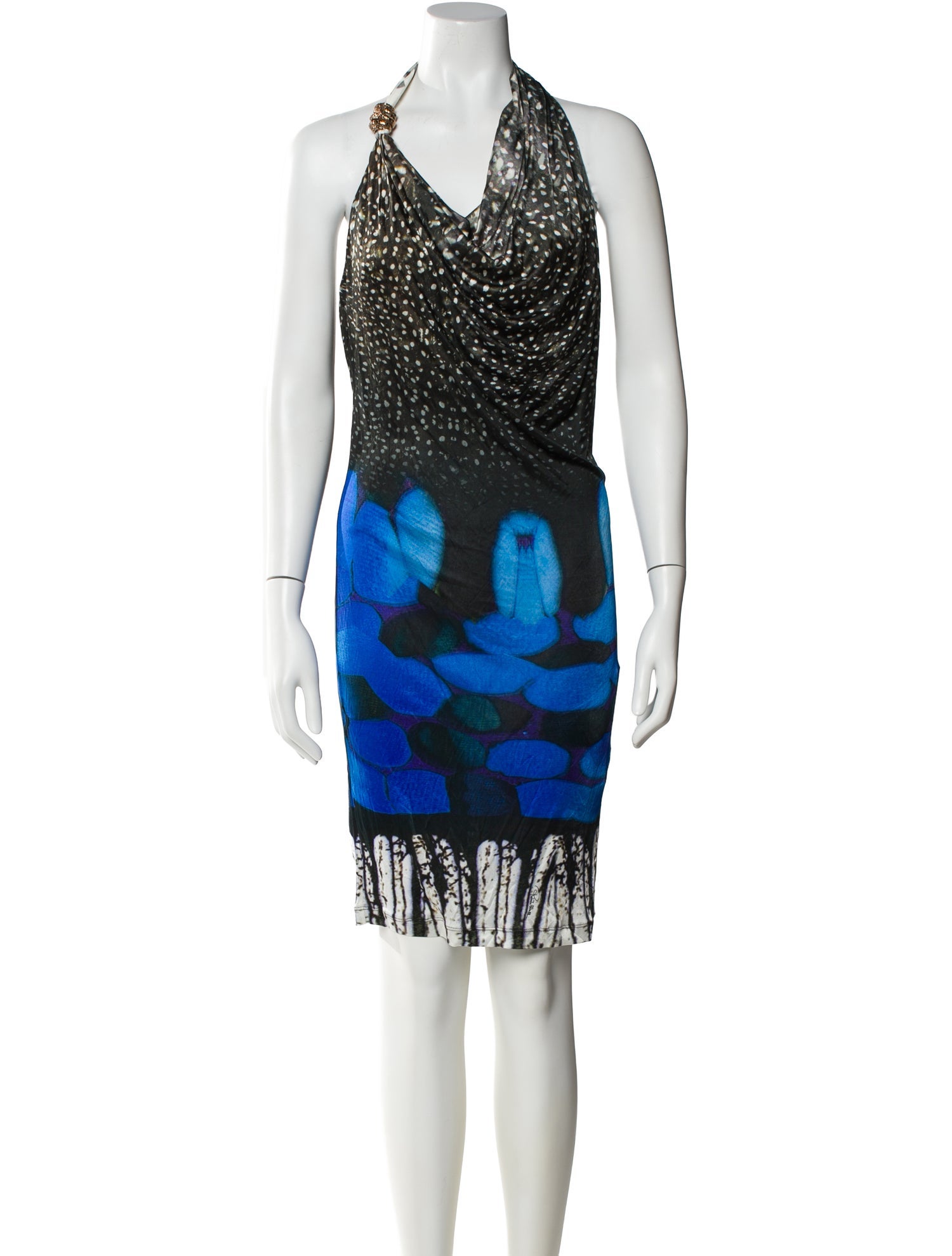 Roberto Cavalli Printed Knee-Length Dress