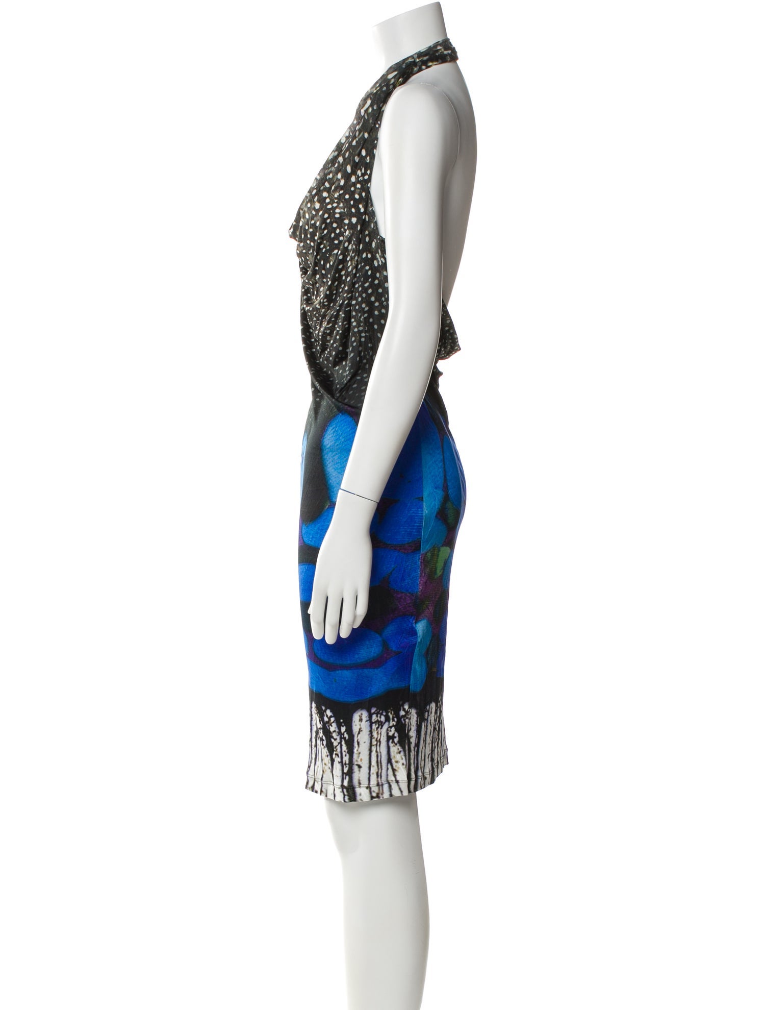 Roberto Cavalli Printed Knee-Length Dress