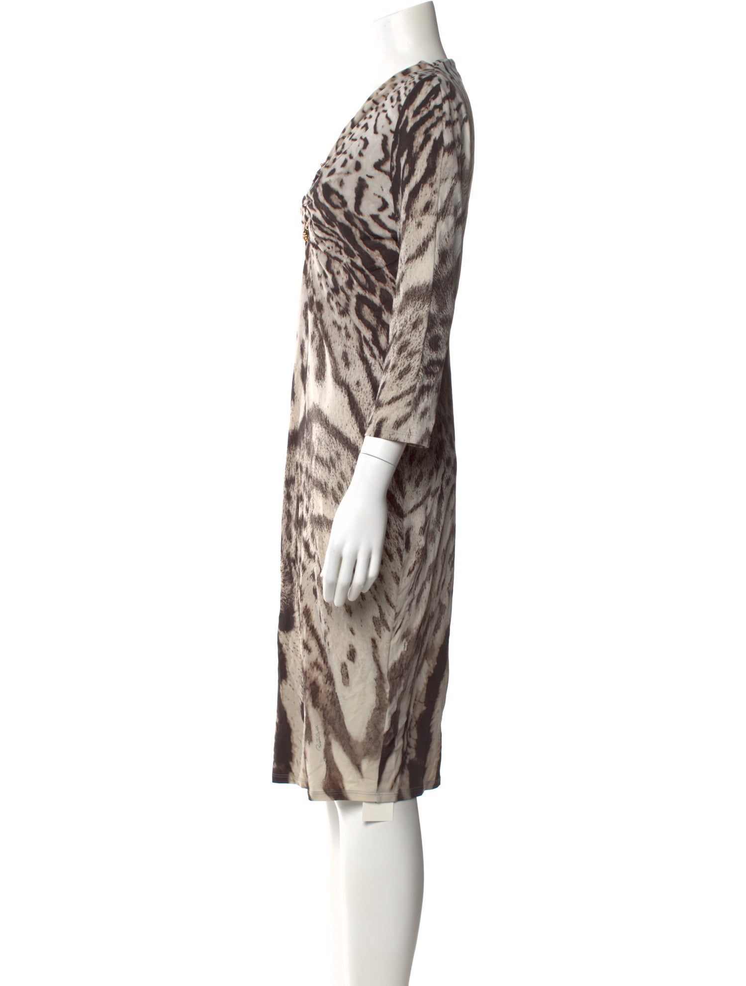 Roberto Cavalli Nylon Knee-Length Dress