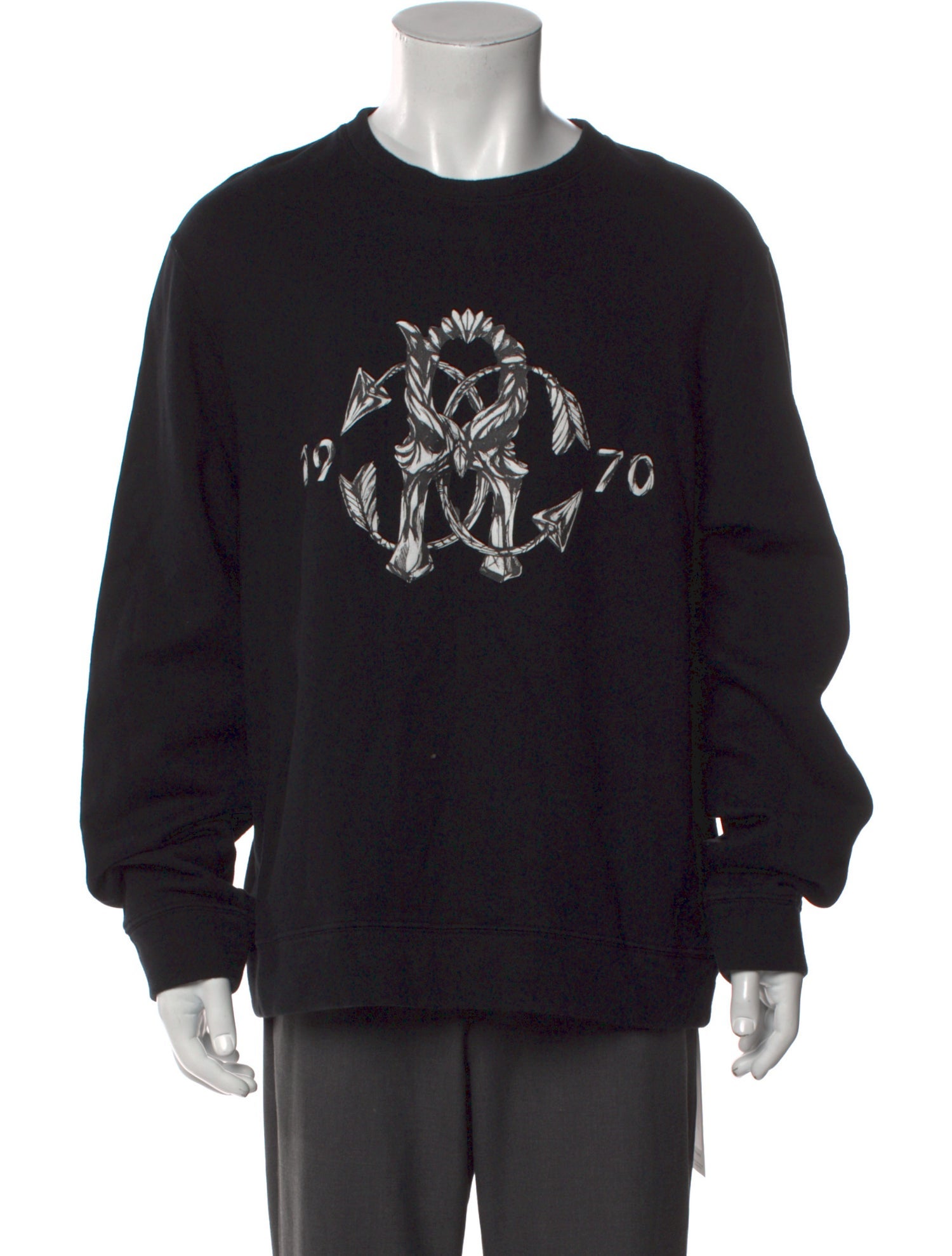 Roberto Cavalli Graphic Print Crew Neck Pullover
