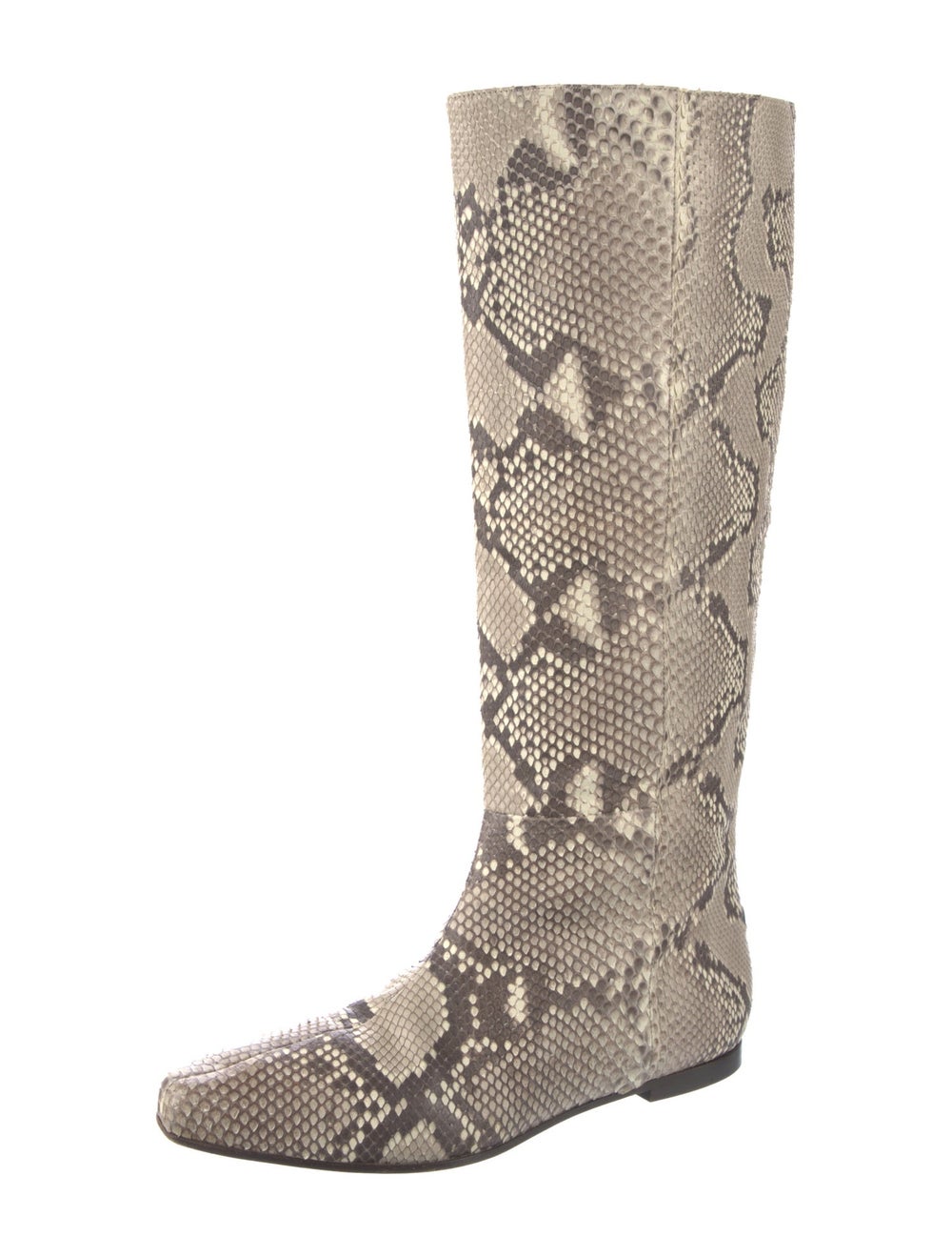 Roberto Cavalli Python Animal Print Riding Boots - image 2