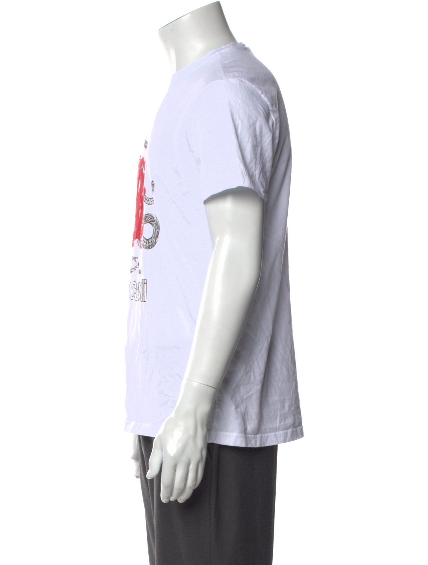 Roberto Cavalli Graphic Print Crew Neck T-Shirt