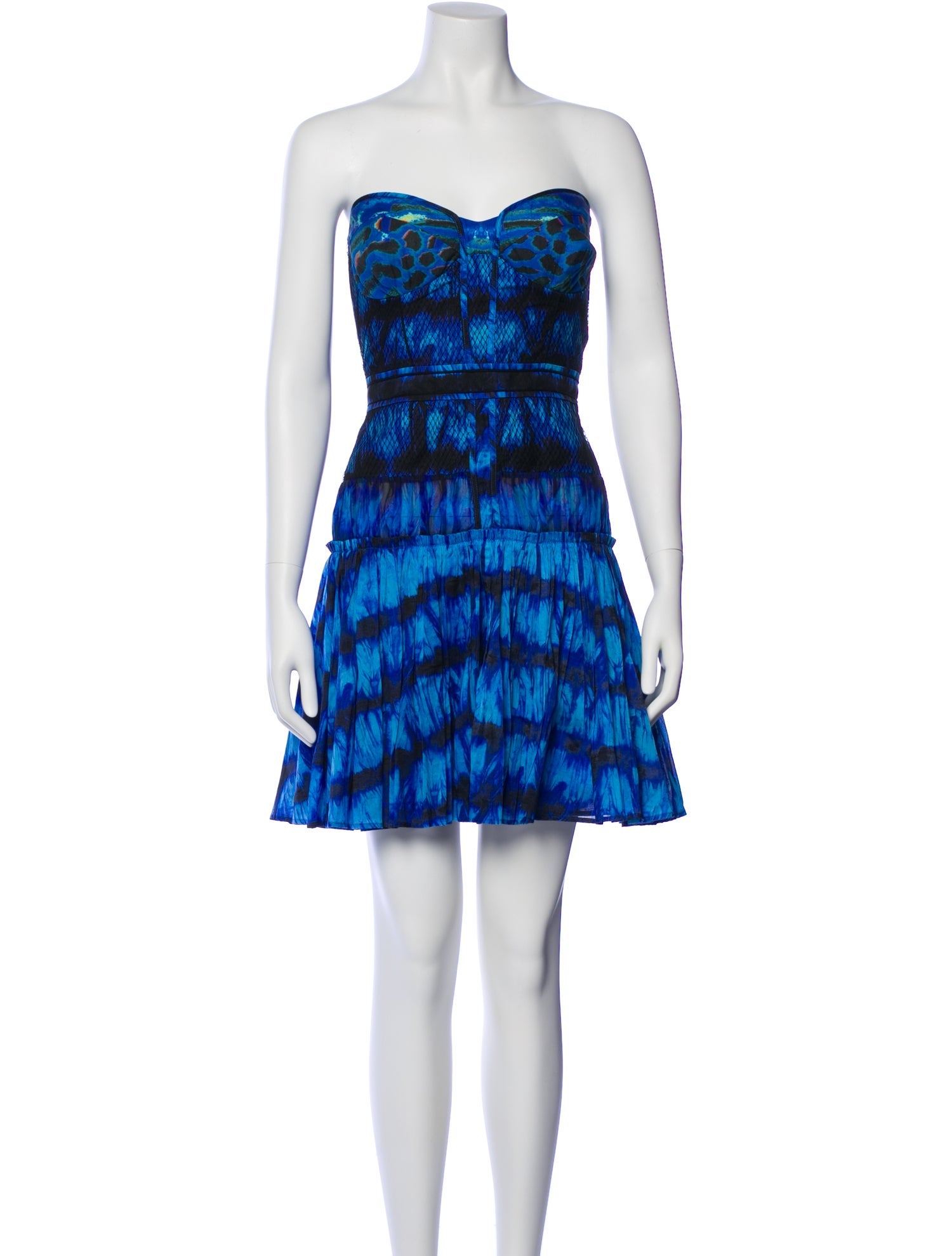 Roberto Cavalli Tie-Dye Print Mini Dress