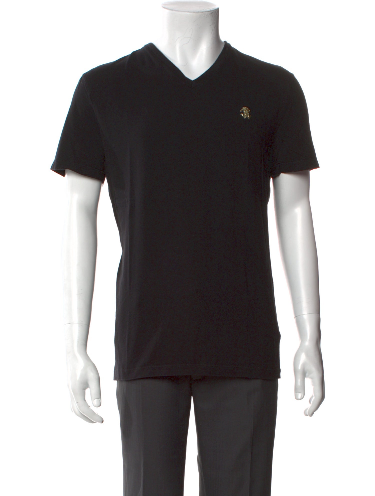 Roberto Cavalli V-Neck Short Sleeve T-Shirt