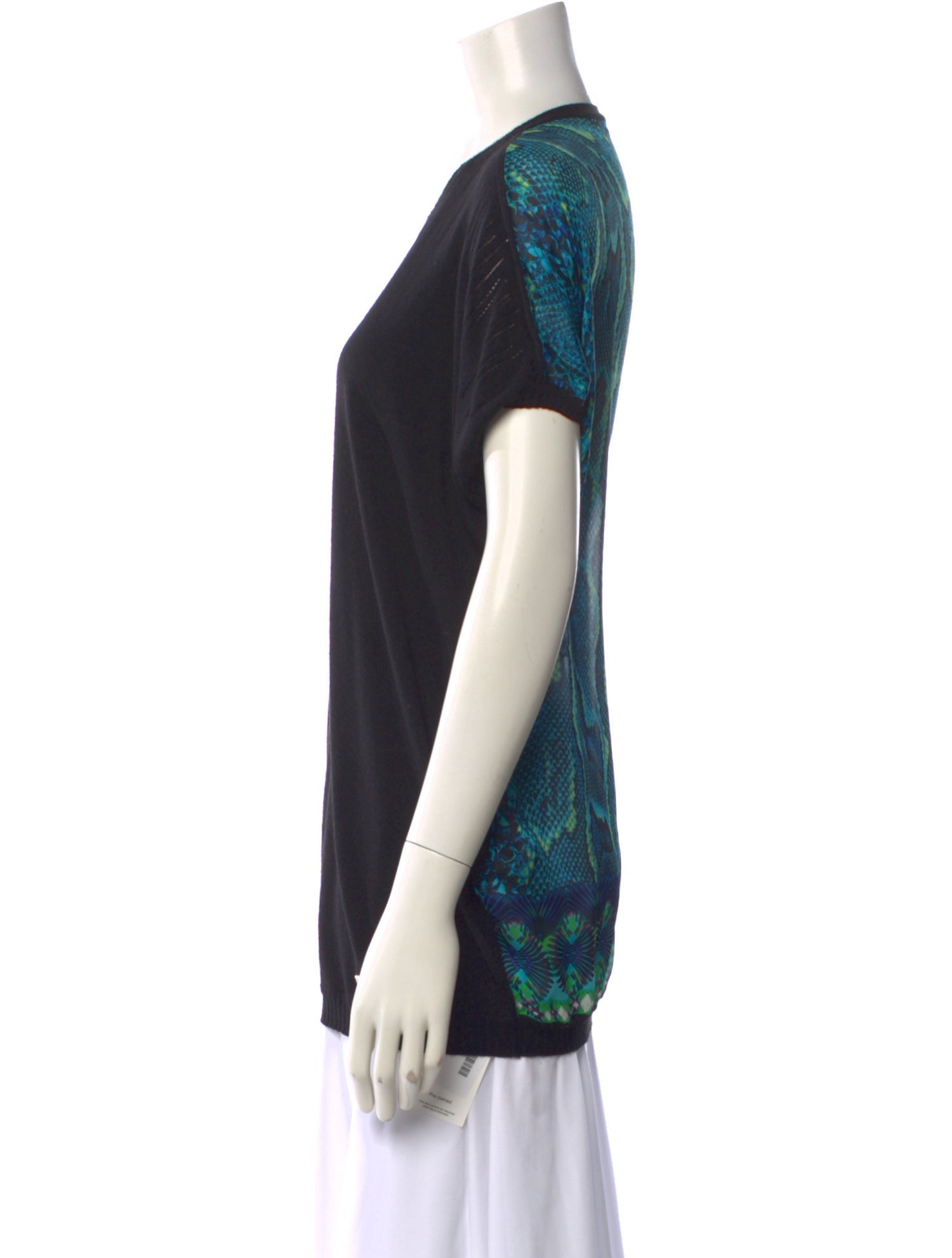Roberto Cavalli Silk Patterned T-Shirt