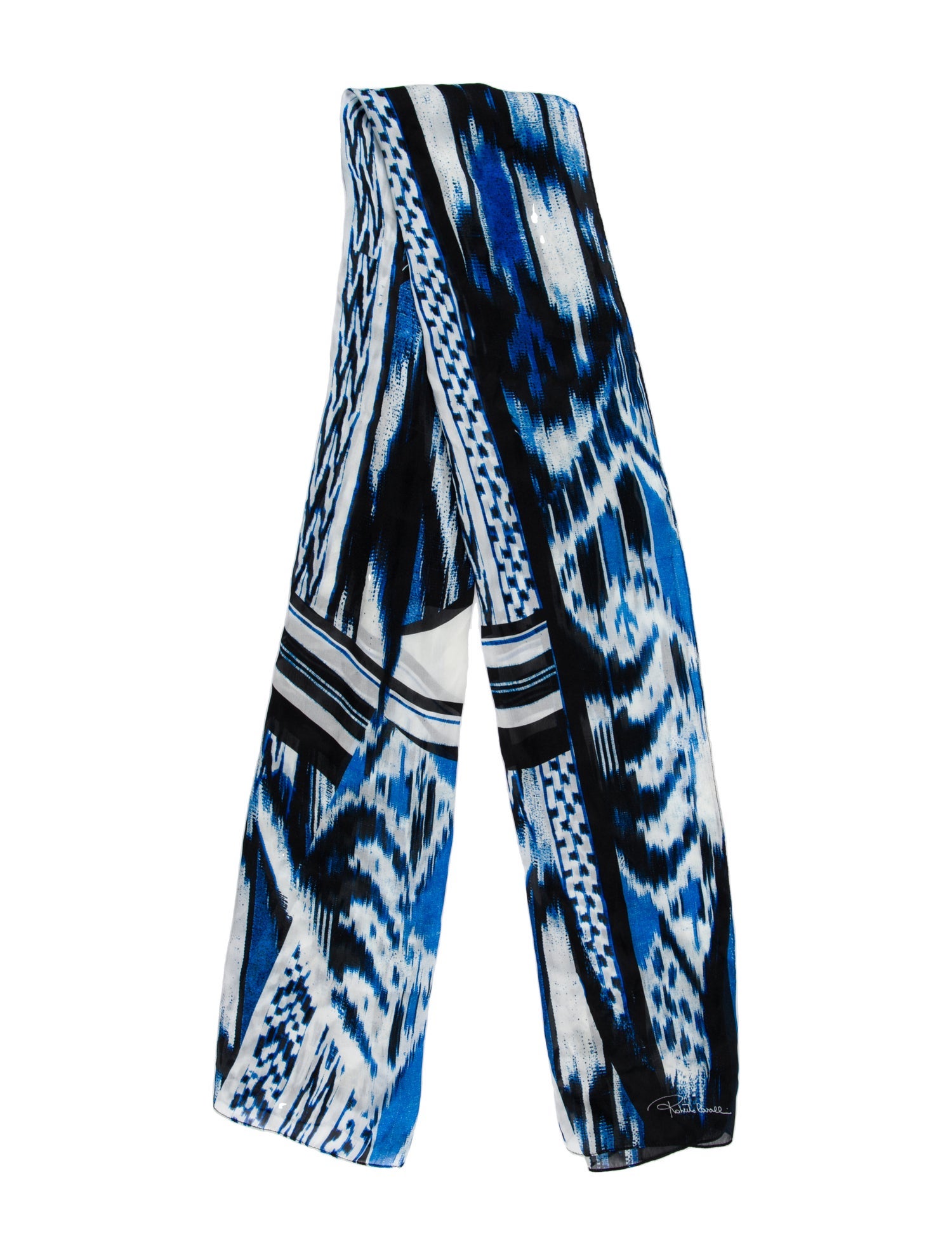 Roberto Cavalli Silk Printed Scarf