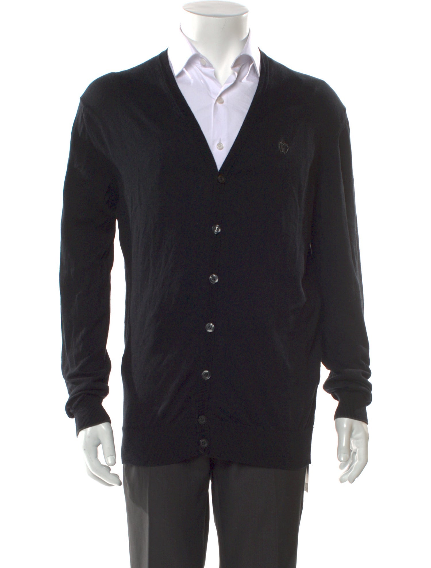 Roberto Cavalli V-Neck Long Sleeve Cardigan