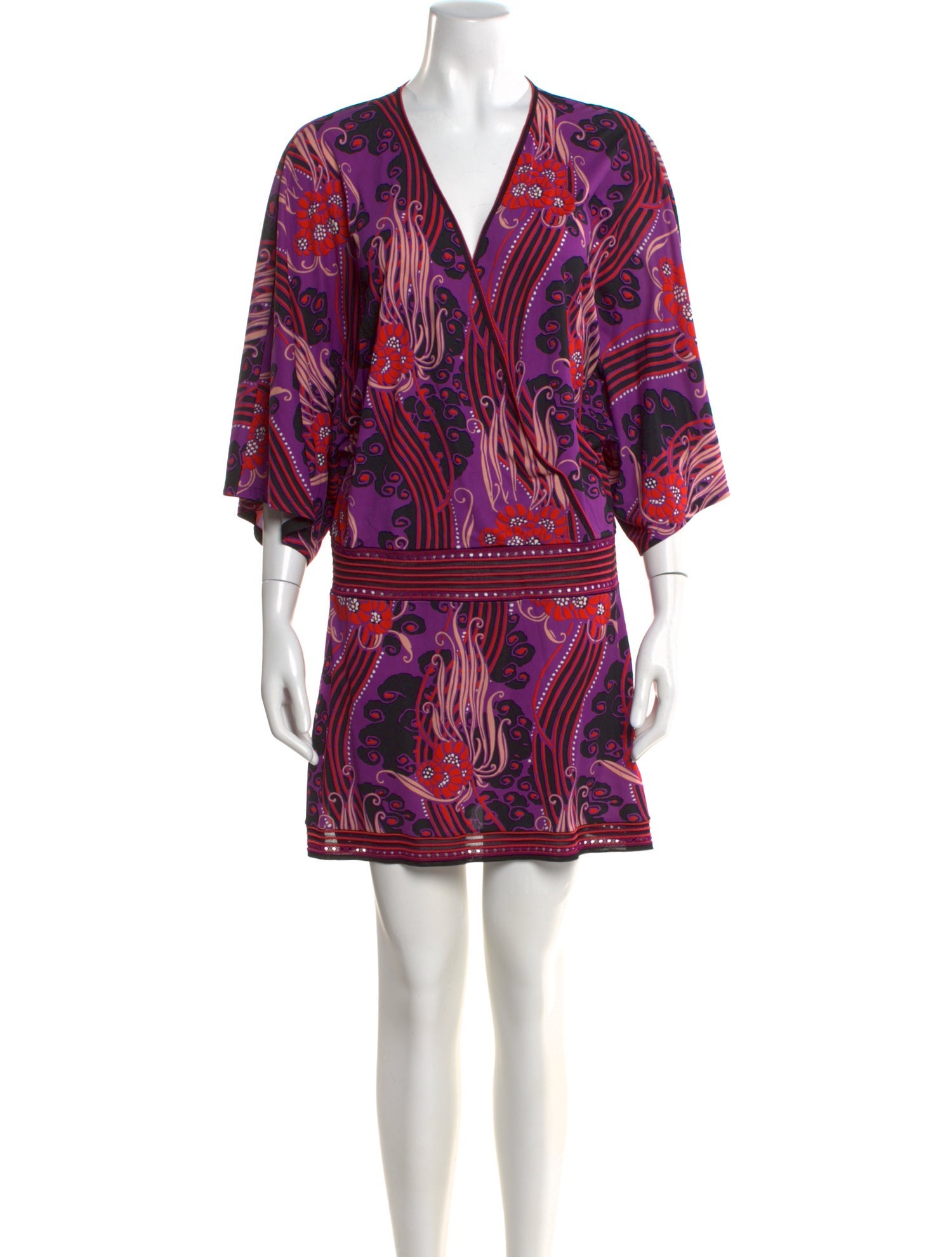 Roberto Cavalli Paisley Print Mini Dress