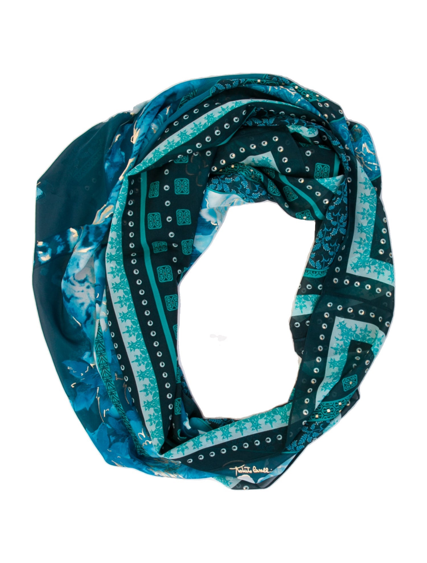 Roberto Cavalli Silk Printed Scarf