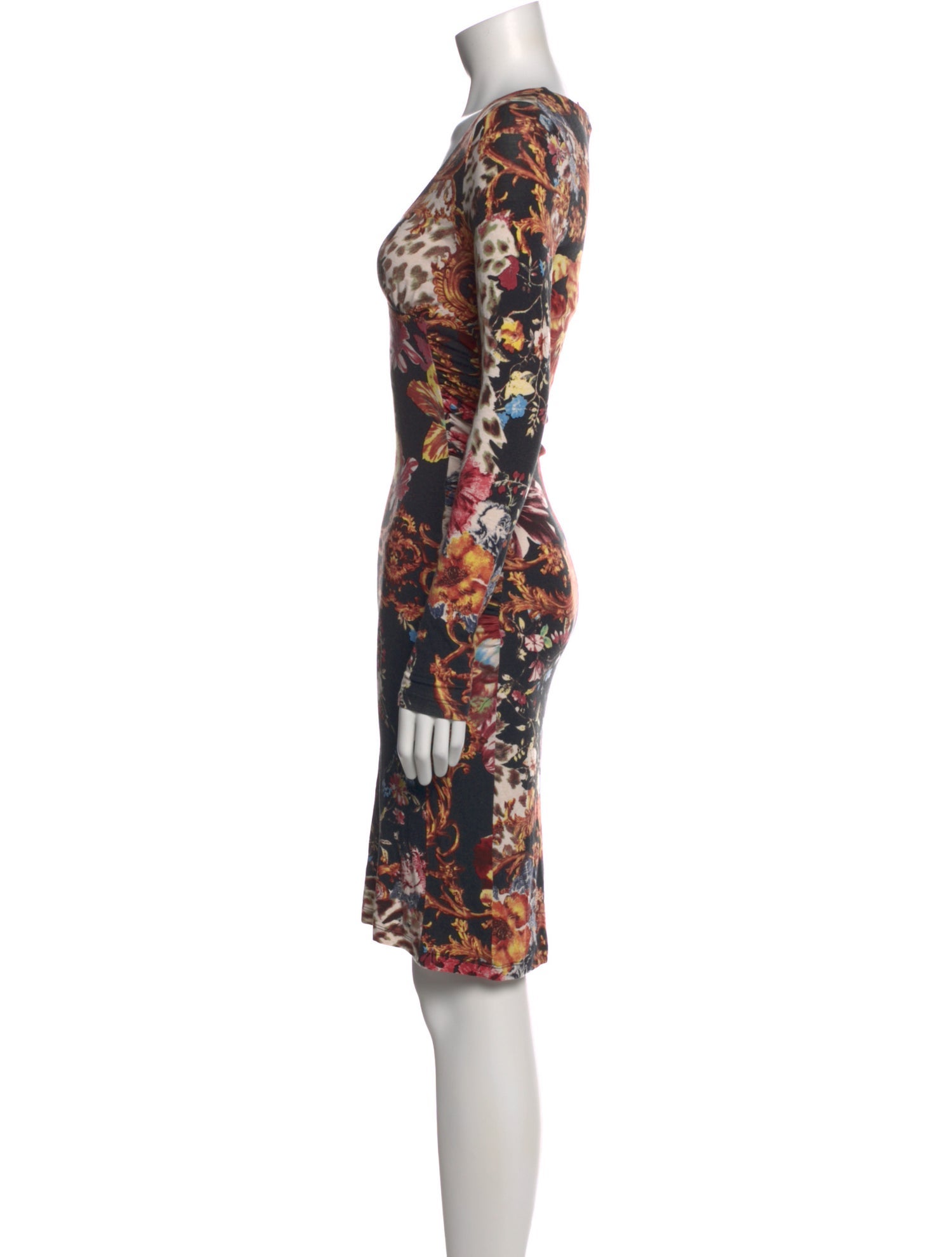 Roberto Cavalli Floral Print Mini Dress