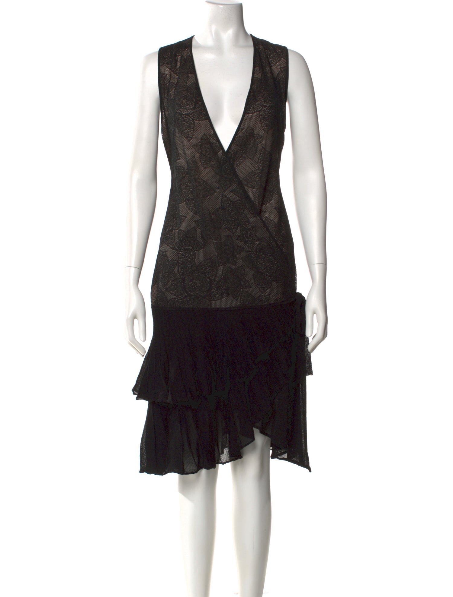 Roberto Cavalli Floral Print Knee-Length Dress