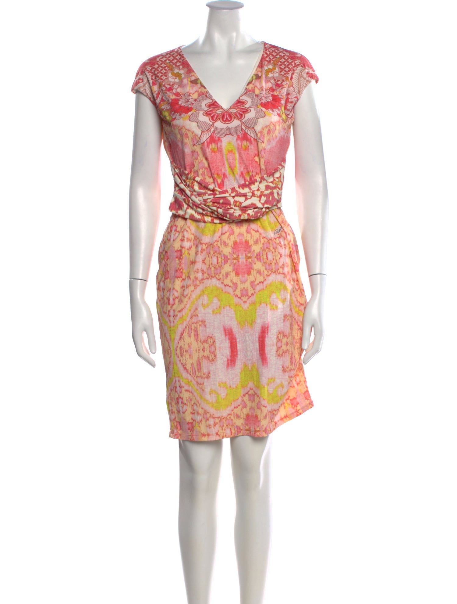 Roberto Cavalli Nylon Knee-Length Dress