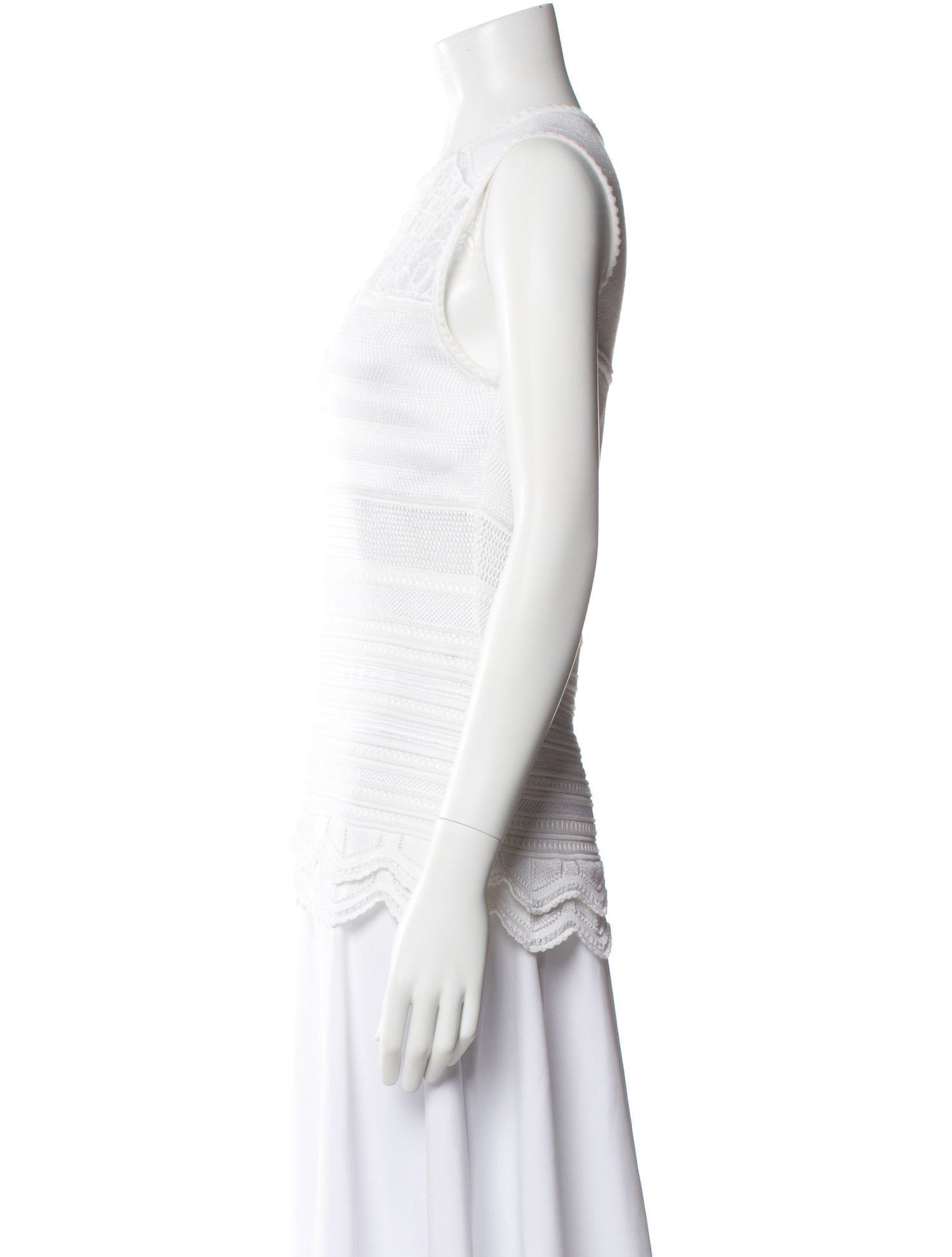 Roberto Cavalli Lace Pattern Crew Neck Top