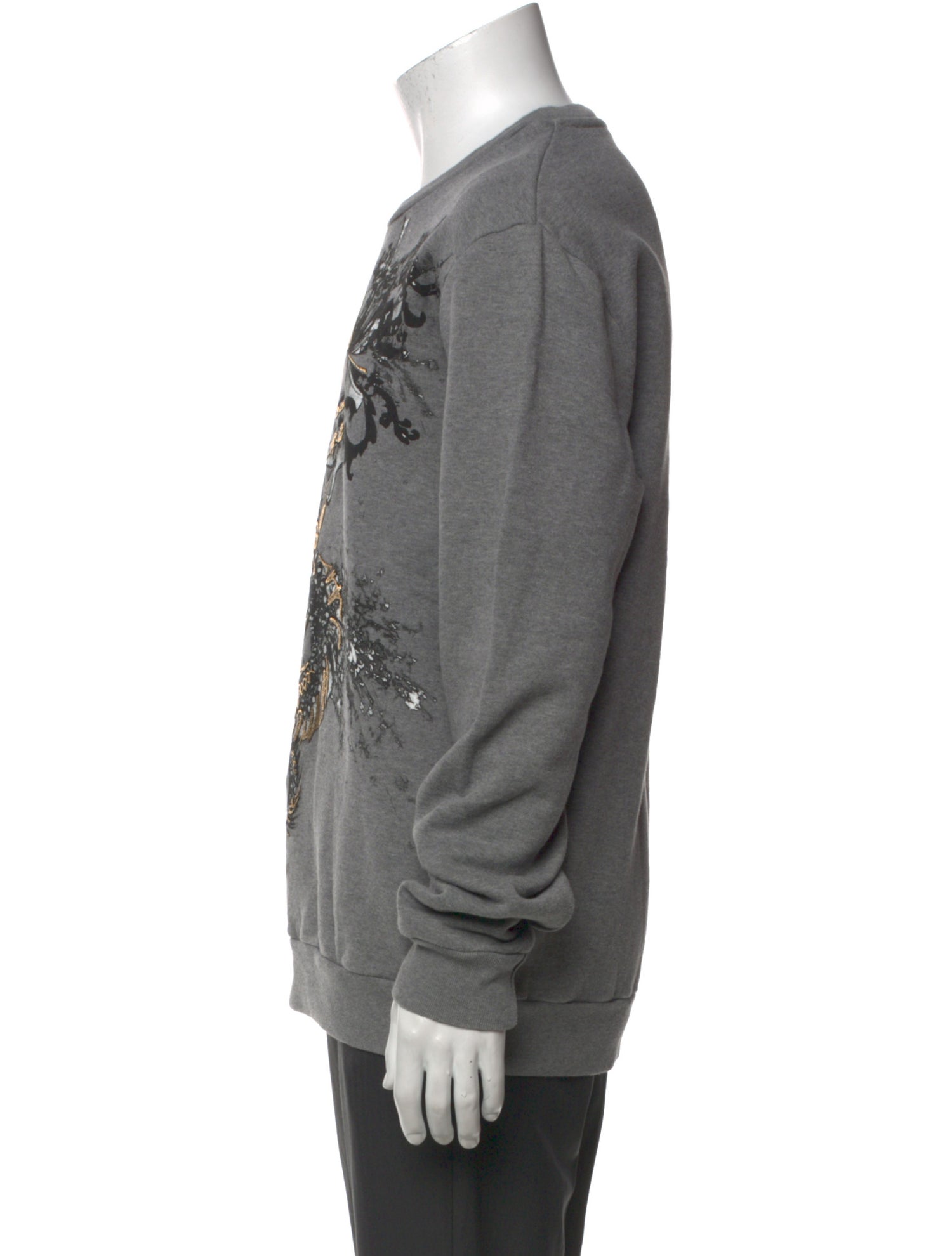 Roberto Cavalli Graphic Print Crew Neck Pullover