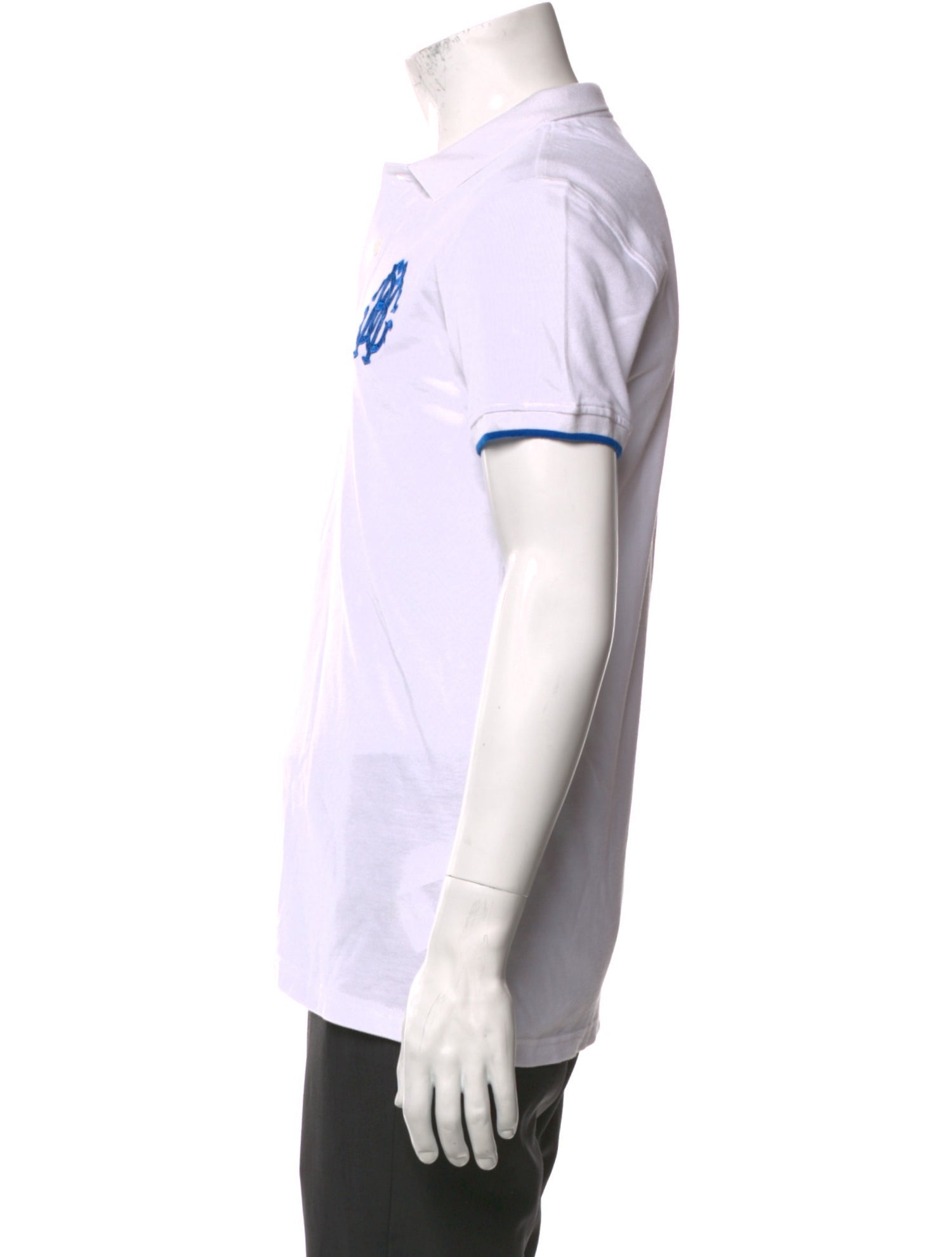 Roberto Cavalli Graphic Print Collar Polo Shirt