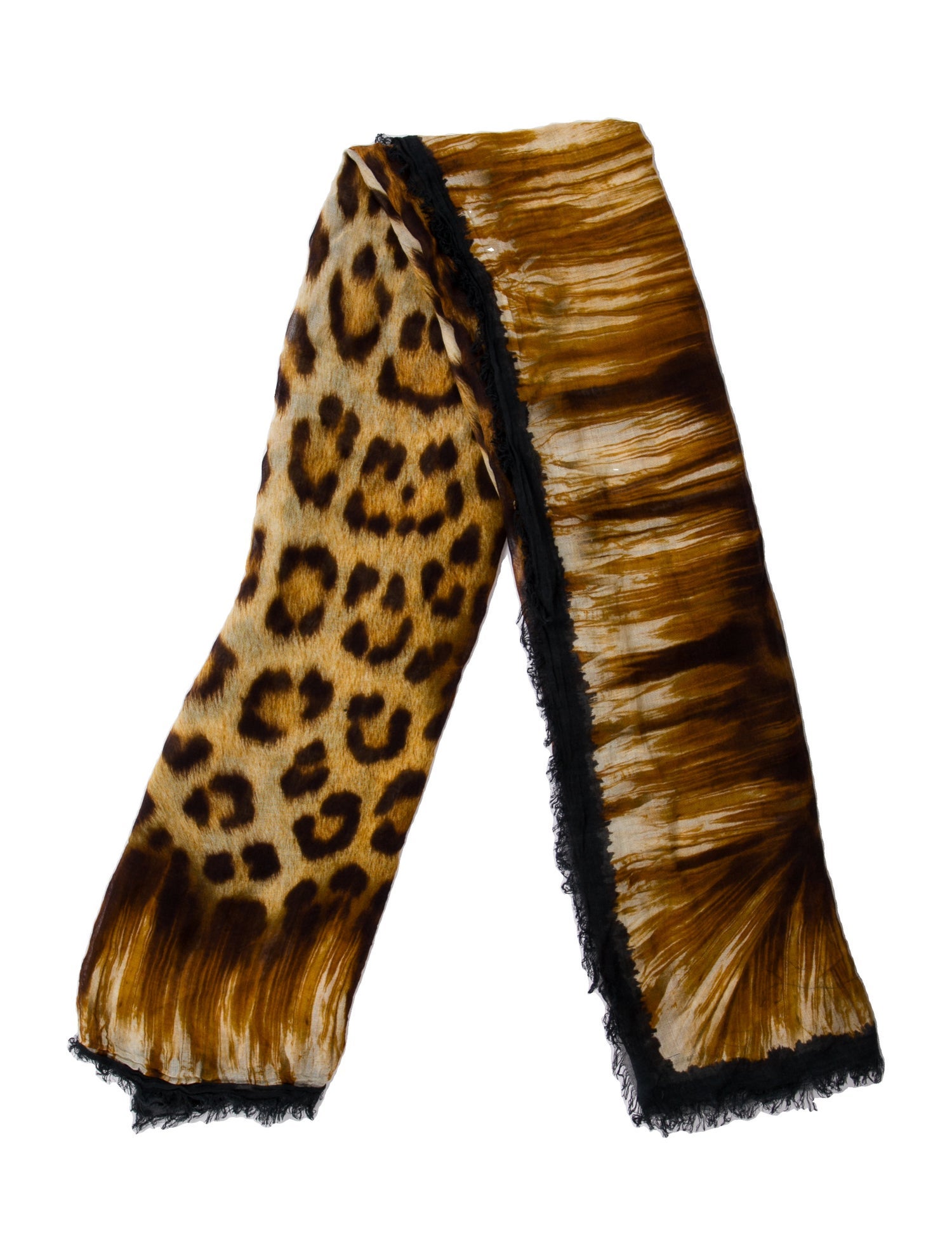 Roberto Cavalli Animal Print Scarf