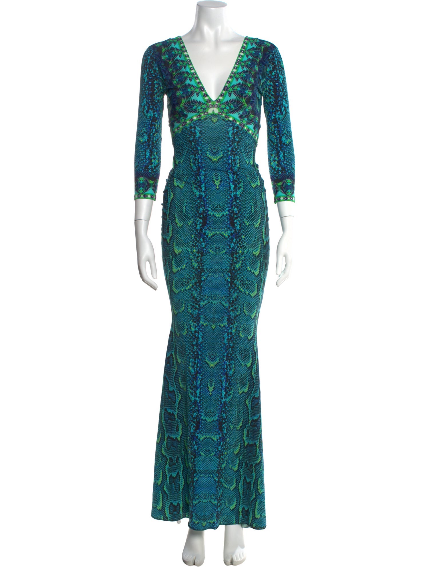 Roberto Cavalli Nylon Long Dress