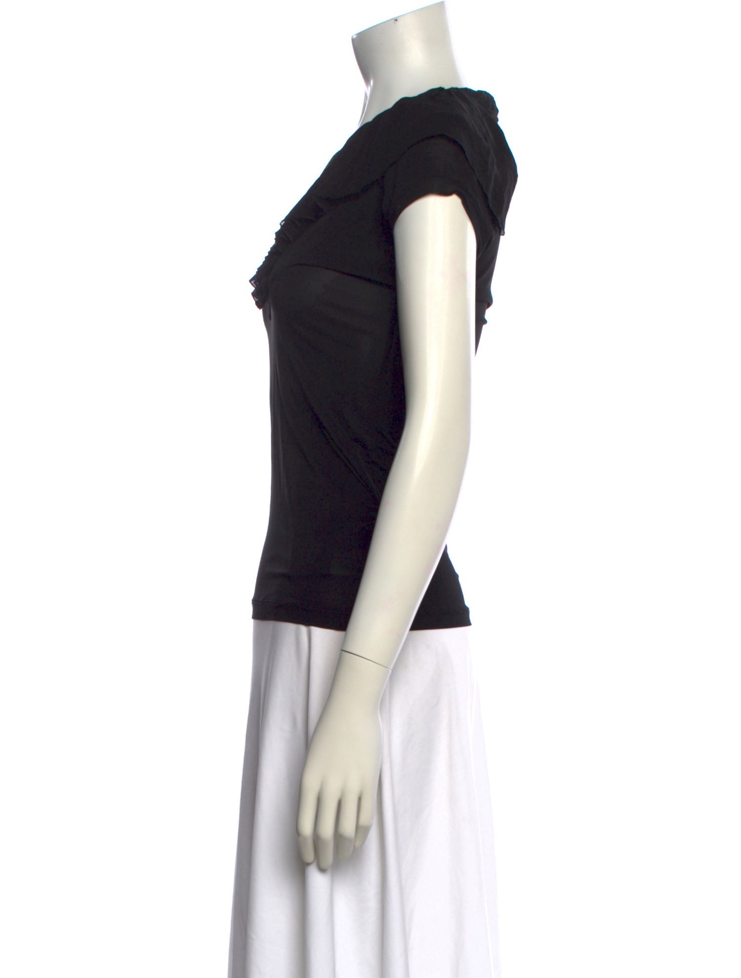 Roberto Cavalli V-Neck Short Sleeve Top