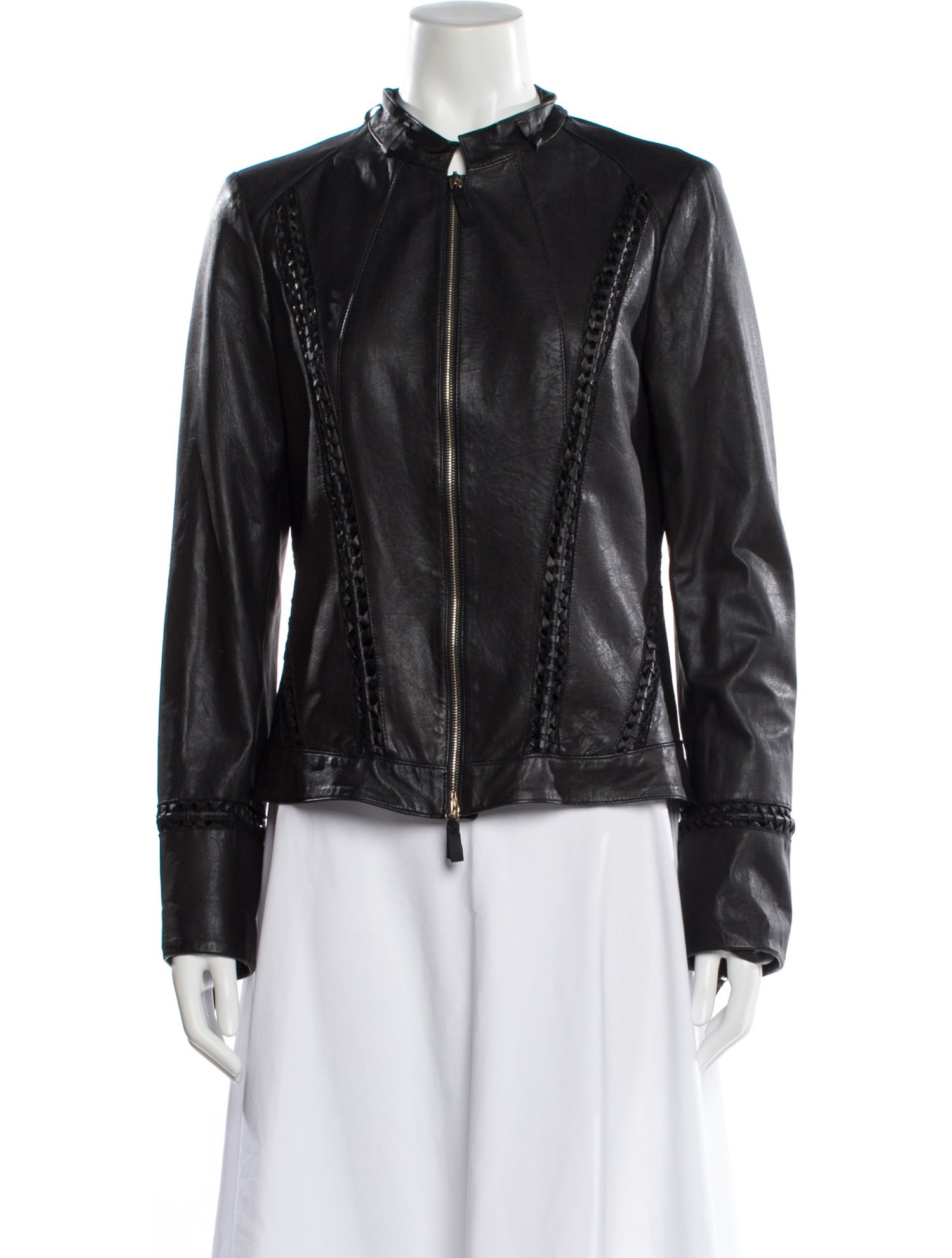 Roberto Cavalli Leather Biker Jacket