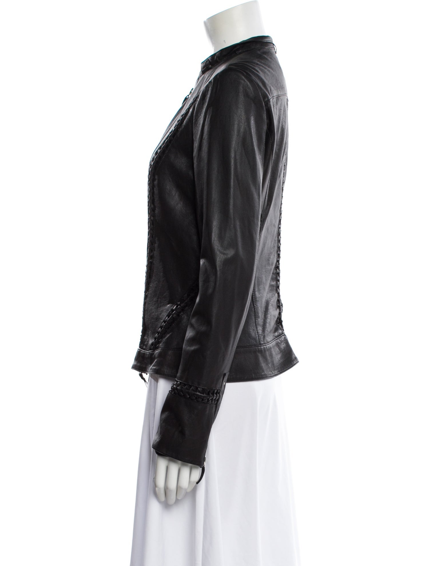 Roberto Cavalli Leather Biker Jacket