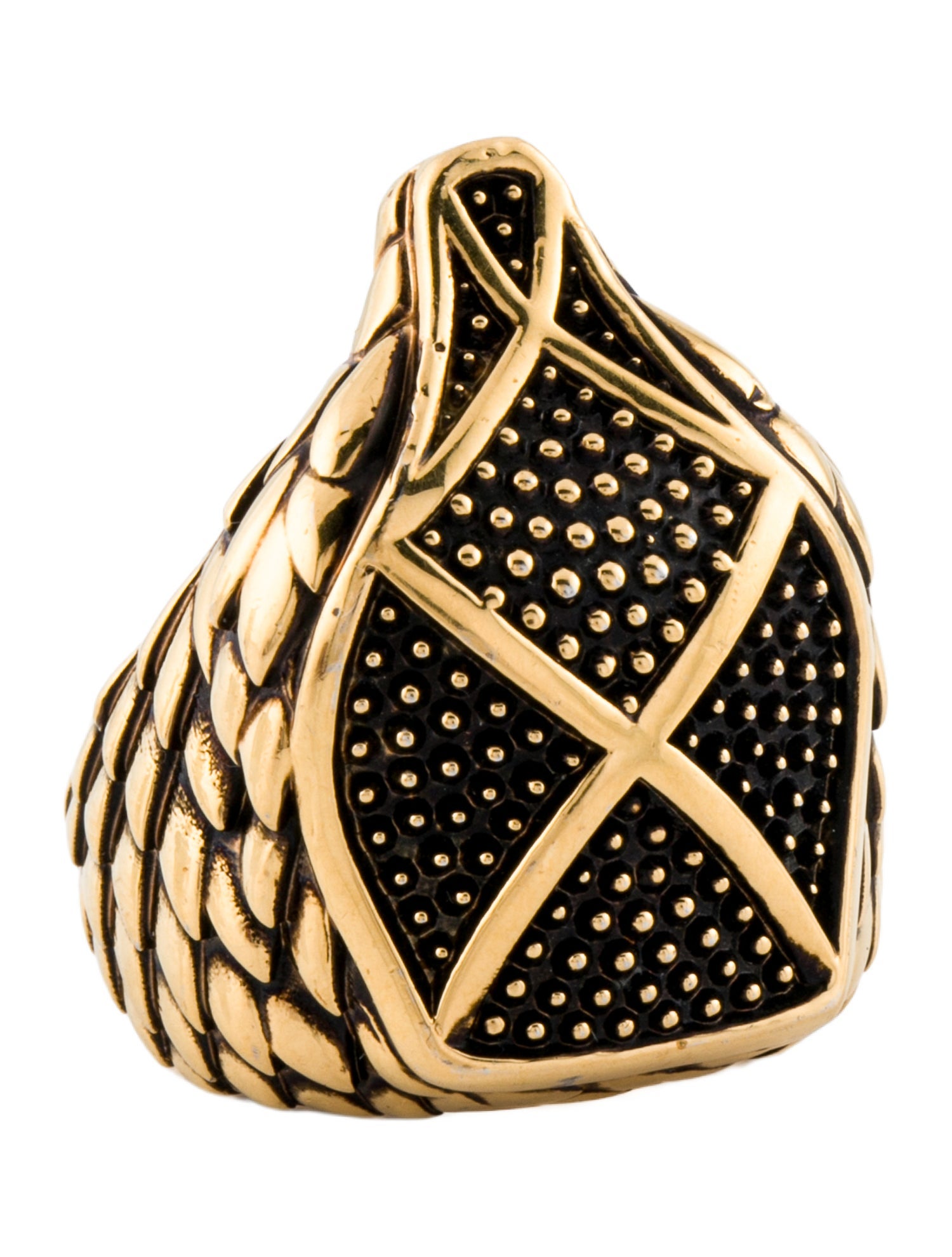 Roberto Cavalli Snake Head Cocktail Ring