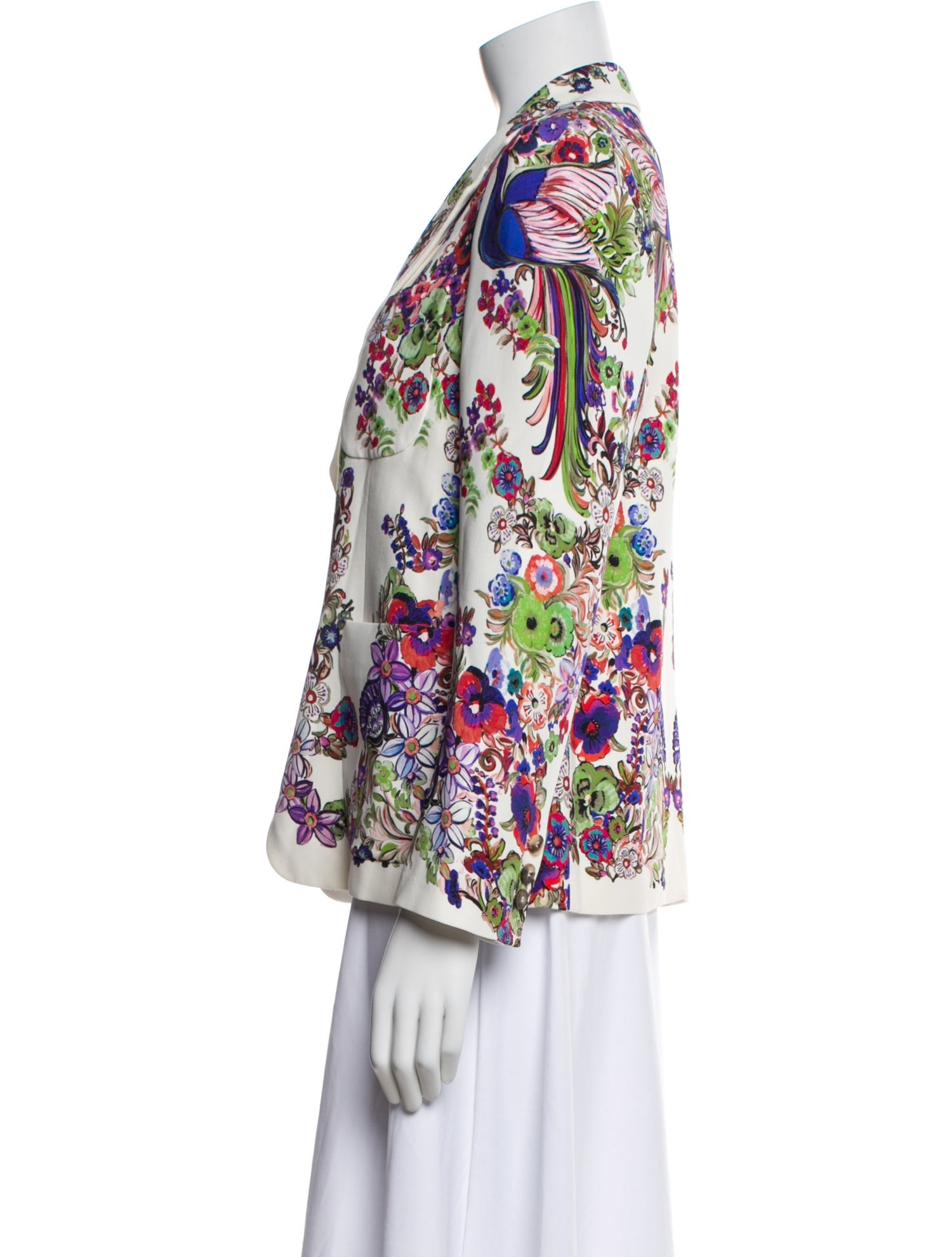 Roberto Cavalli Floral Print Blazer