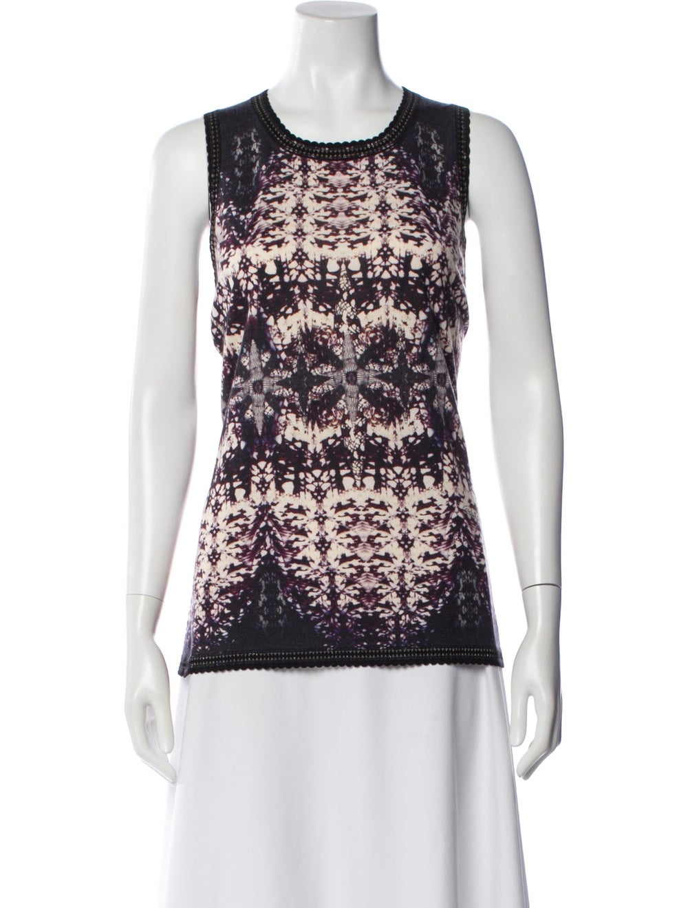 Roberto Cavalli Wool Patterned Top - image 1