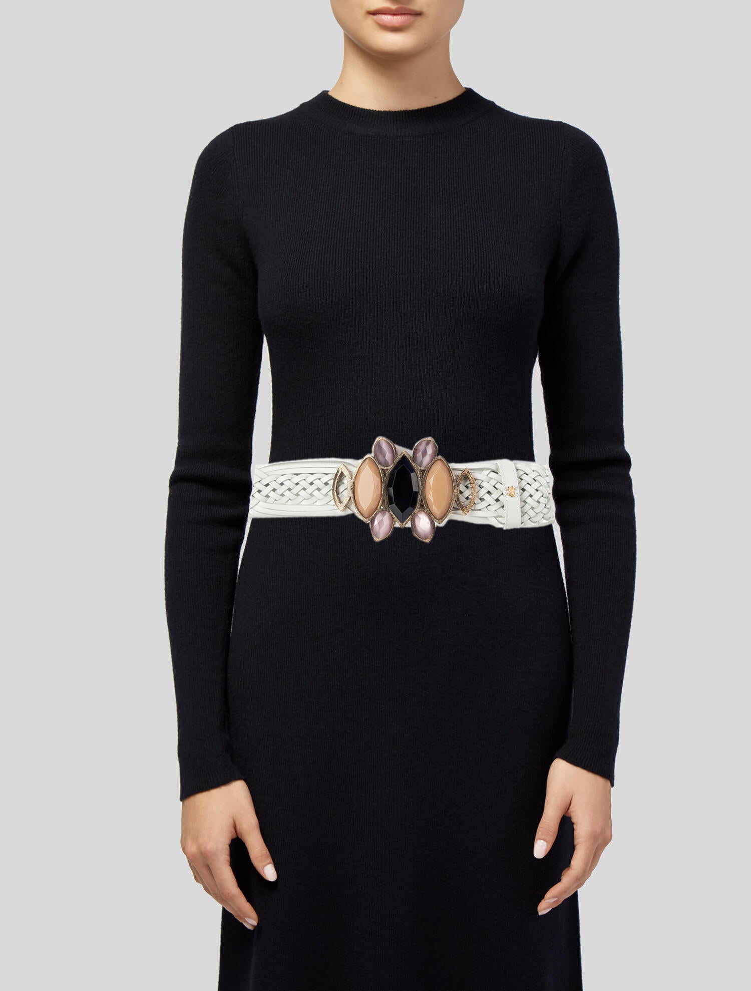 Roberto Cavalli Wide Suede Belt
